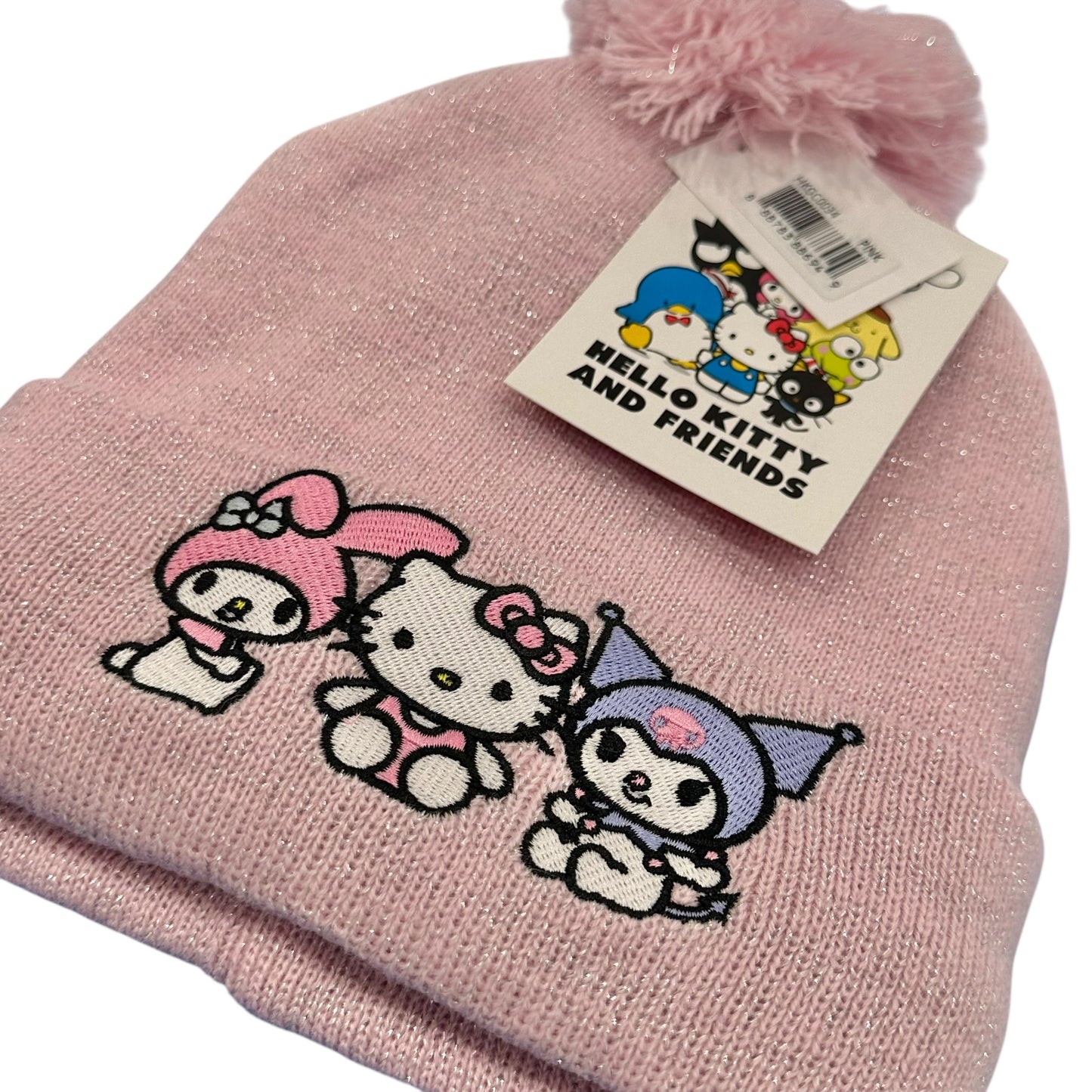 Hello Kitty & Friends "All Over Metallic" Beanie & Gloves Set