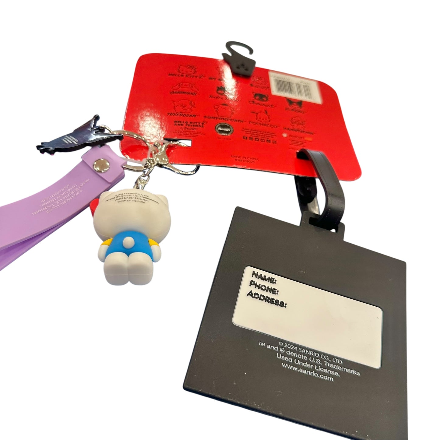 Hello Kitty & Kuromi Luggage Tag
