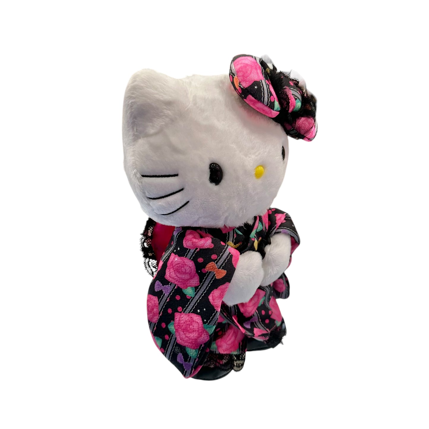 Hello Kitty Standing "Black Kimono" 10in Plush