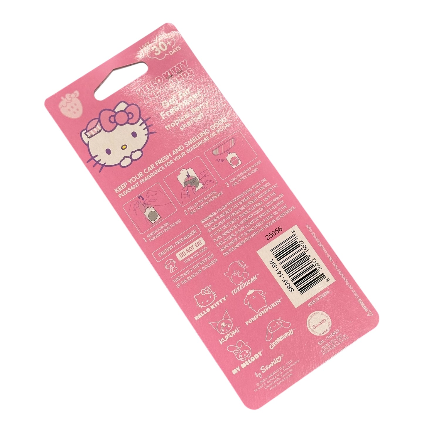 Hello Kitty Tropical Berry Sherbert Gel Air Freshener