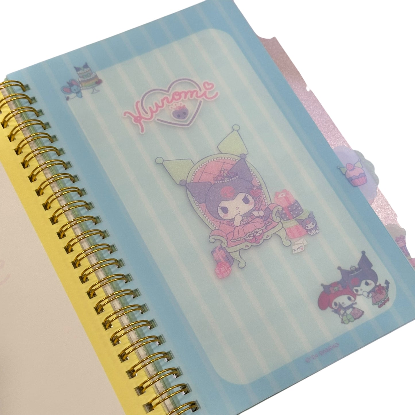 Kuromi Bling Bling 4-Tab Index Notebook