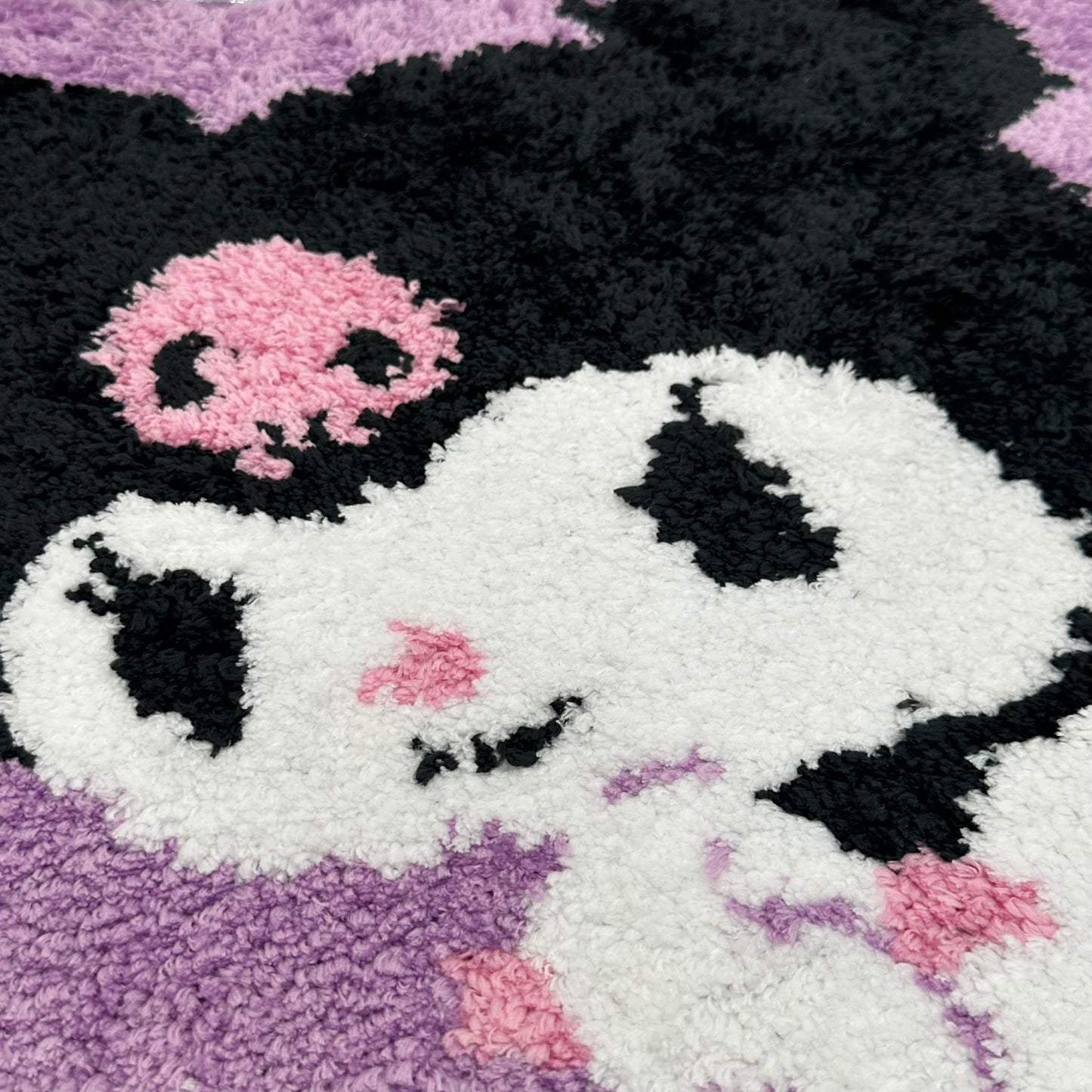 Kuromi "Gingham Interior" Die-Cut Rug