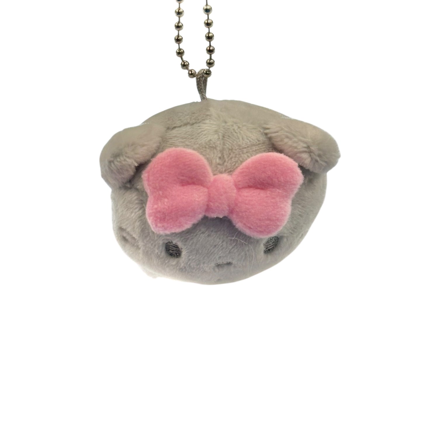 Nya Ni Nyu Nye Nyon "Laying" Grey Backpack Keychain