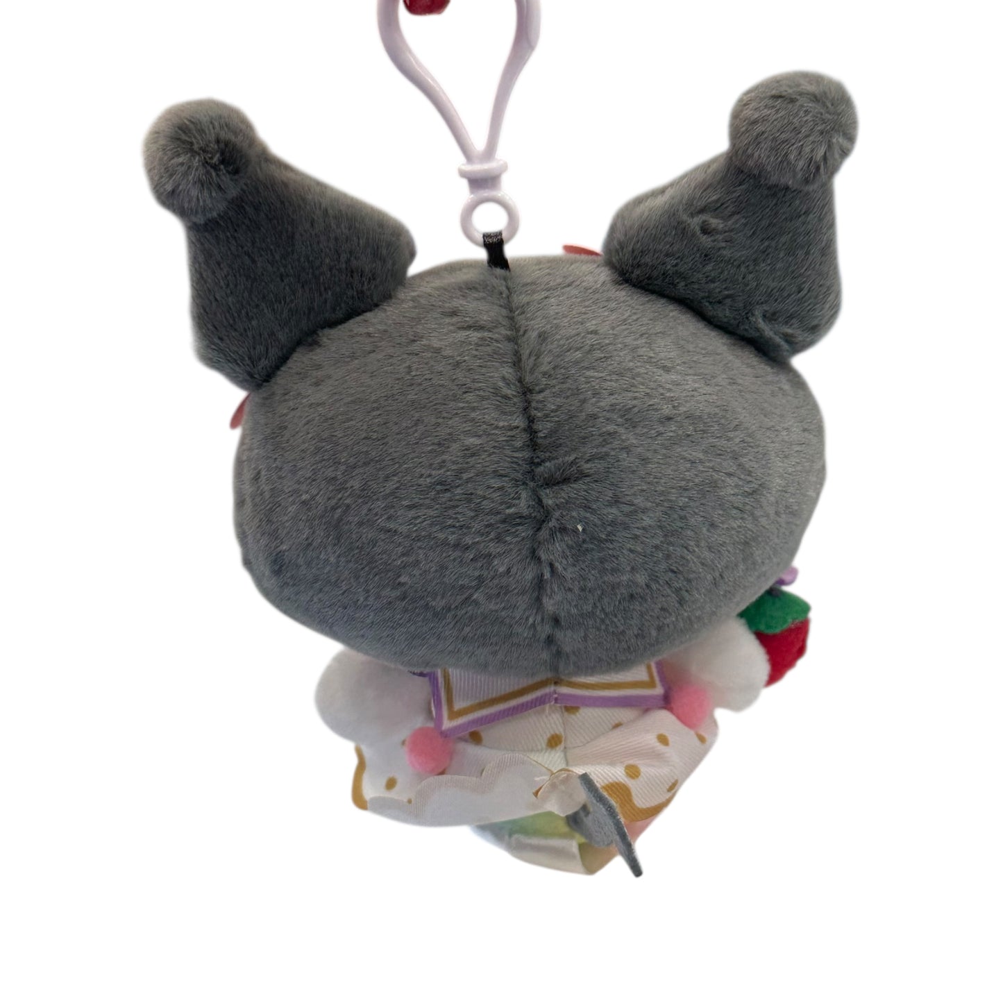 Kuromi "Strawberry Rainbow" Mascot Clip On