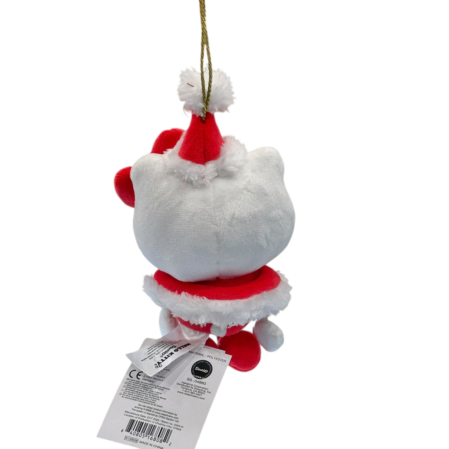 Hello Kitty "Santa Claus" Swing Limbs Ornament