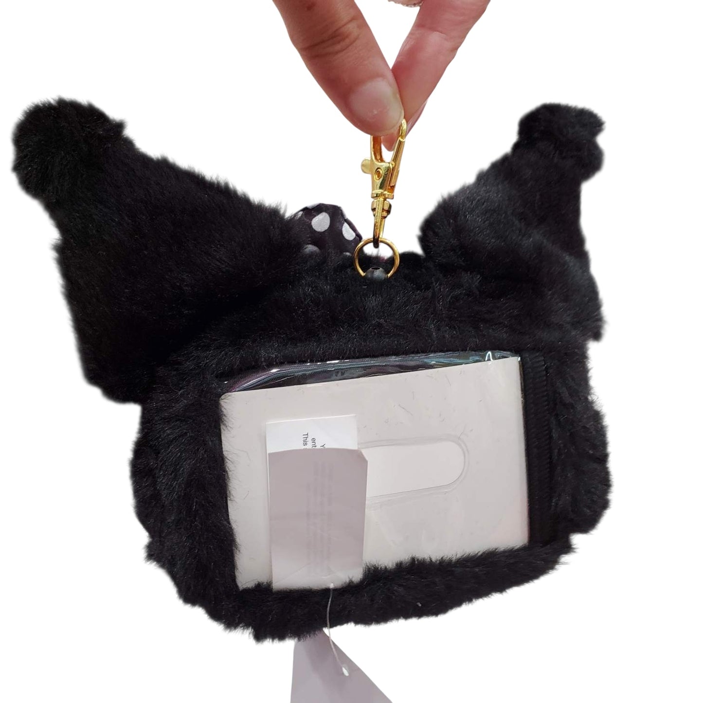 Kuromi "Black & Pink Party" Mascot ID Holder