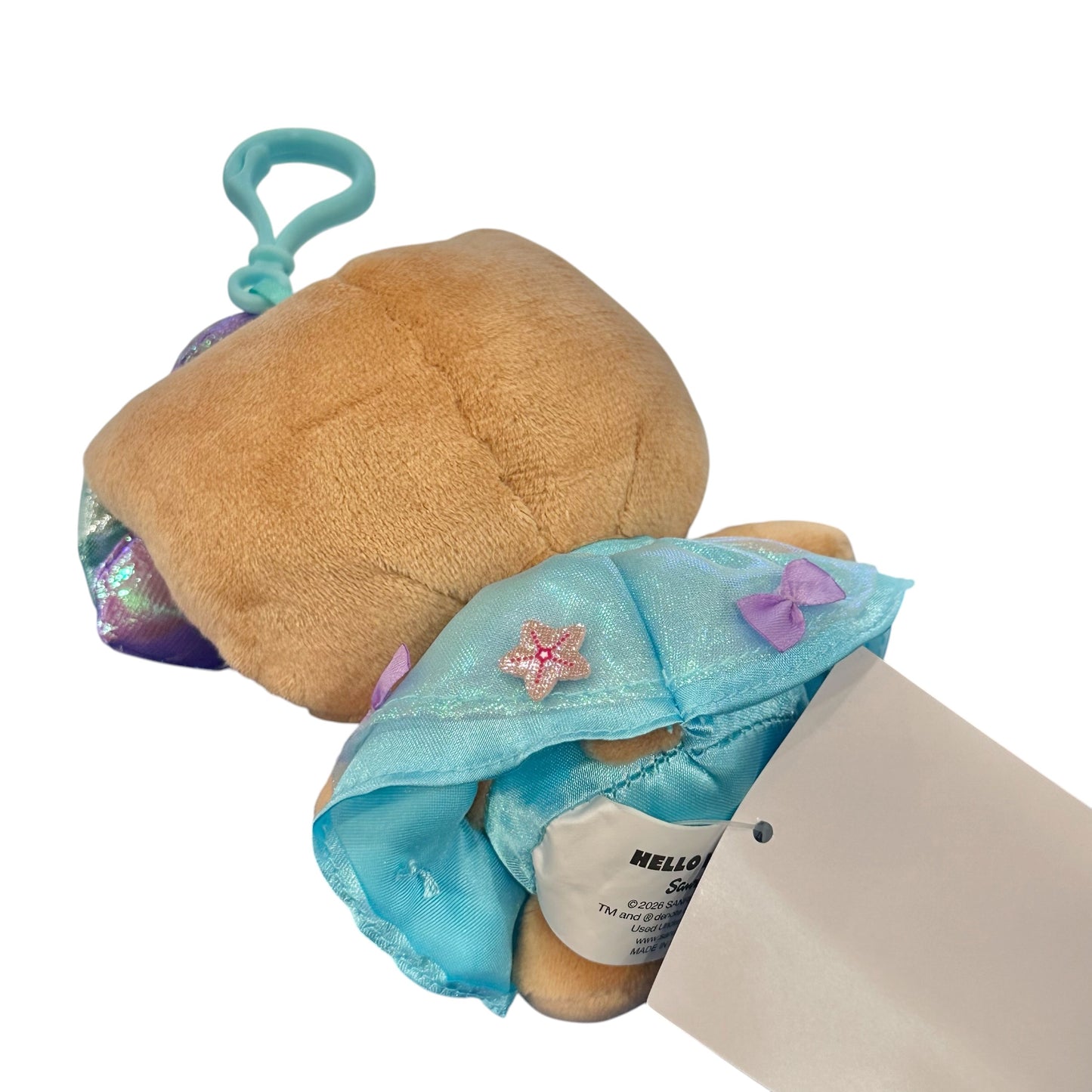 Hello Kitty "Summer Dress Tan" Mascot Clip On