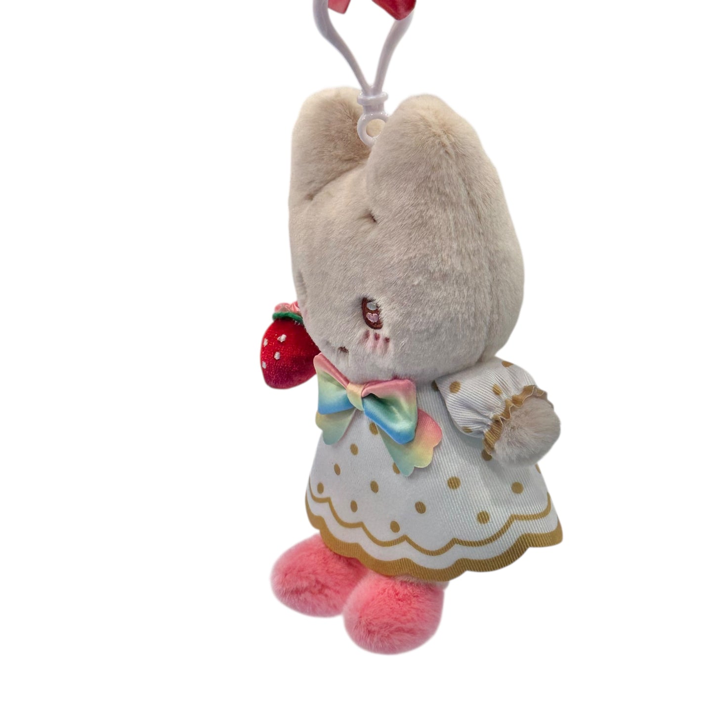Marroncream "Strawberry Rainbow" Mascot Clip On