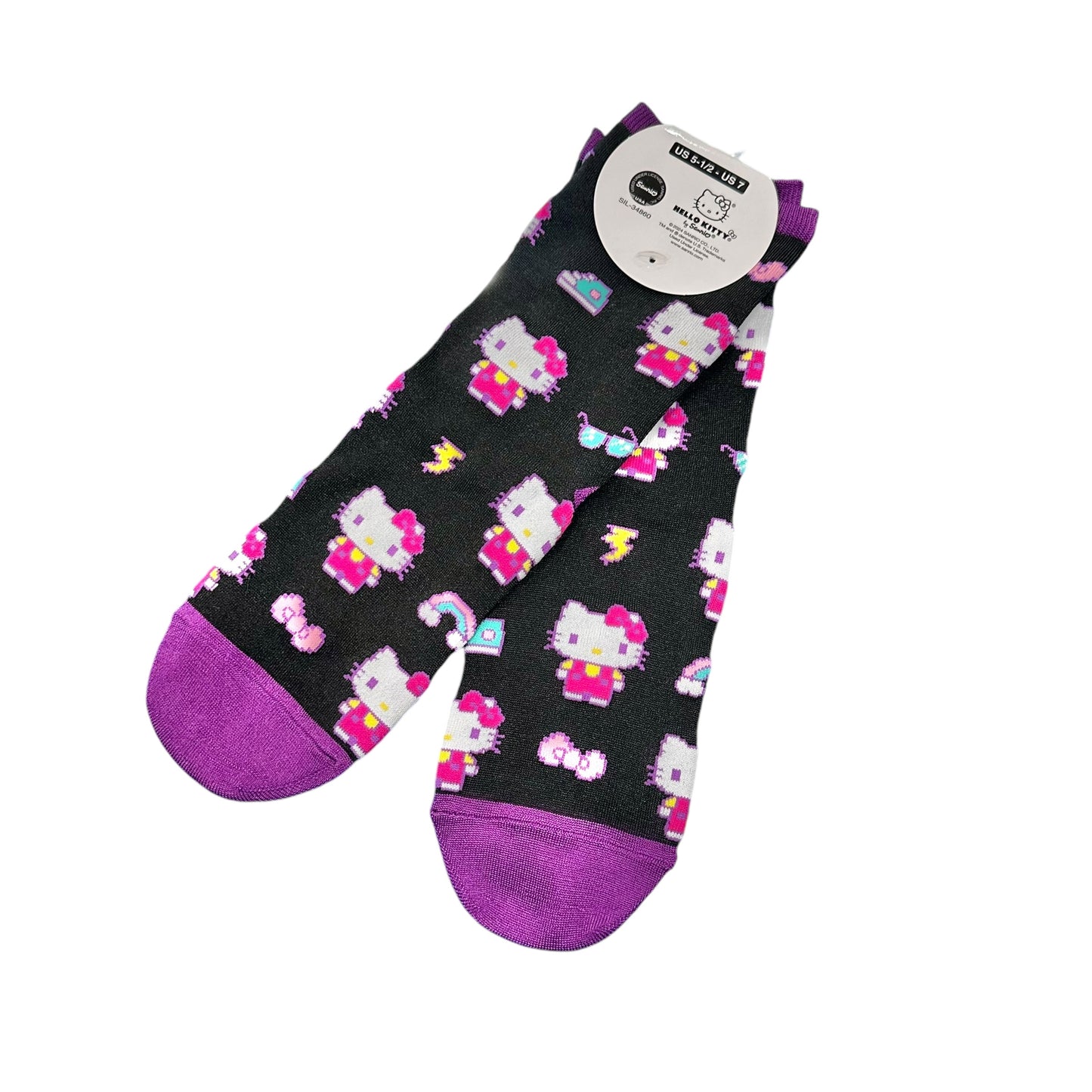 Hello Kitty "Pixel" Adult Socks (Print)