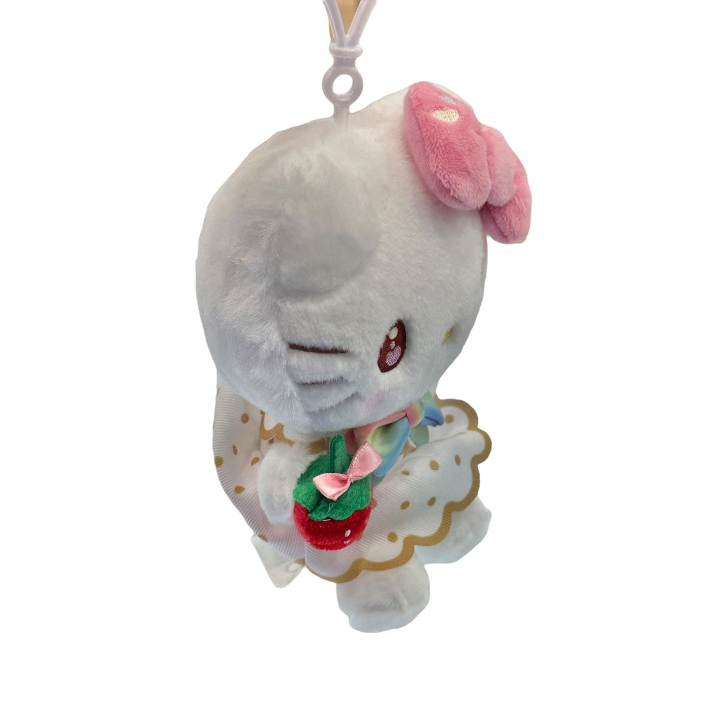 Hello Kitty "Strawberry Rainbow" Mascot Clip On