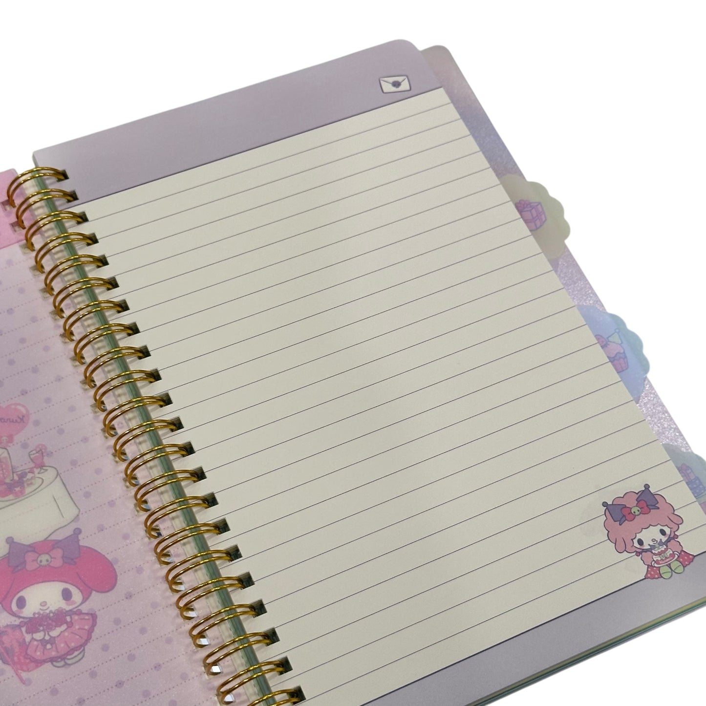 Kuromi Bling Bling 4-Tab Index Notebook