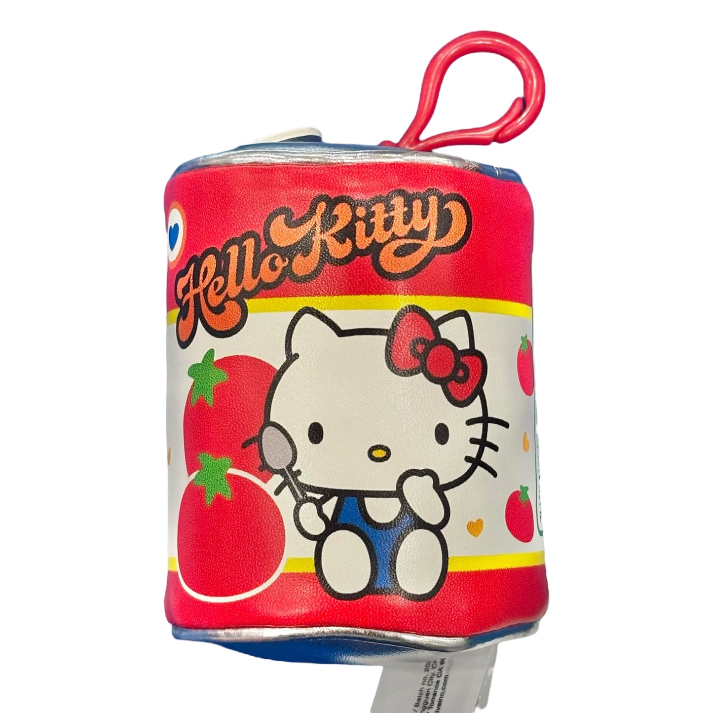 Hello Kitty "Canned Tomatoes Supermarket" Mascot Clip On
