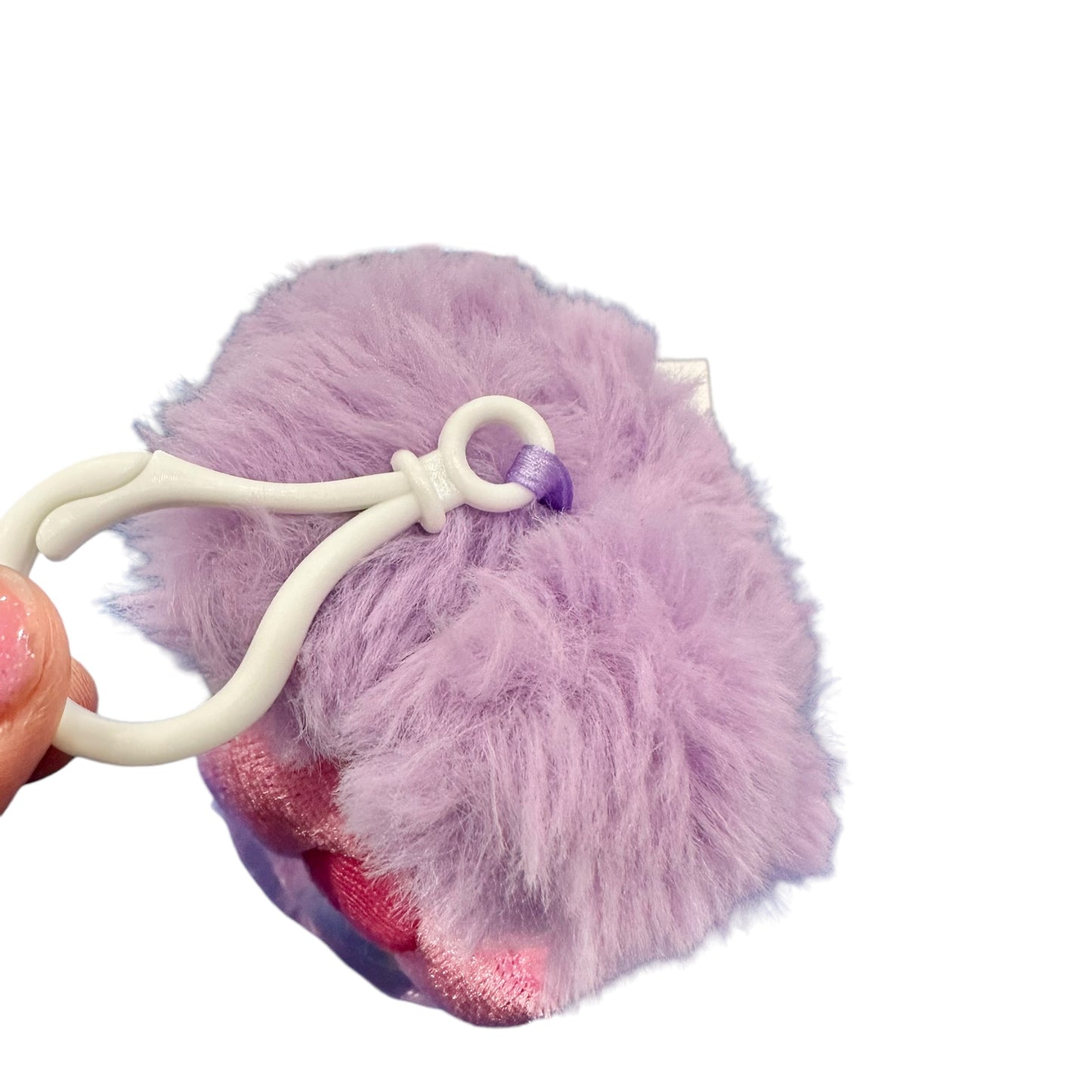 Hello Kitty "Purple Rainbow Bunny" Mascot Clip On Plush