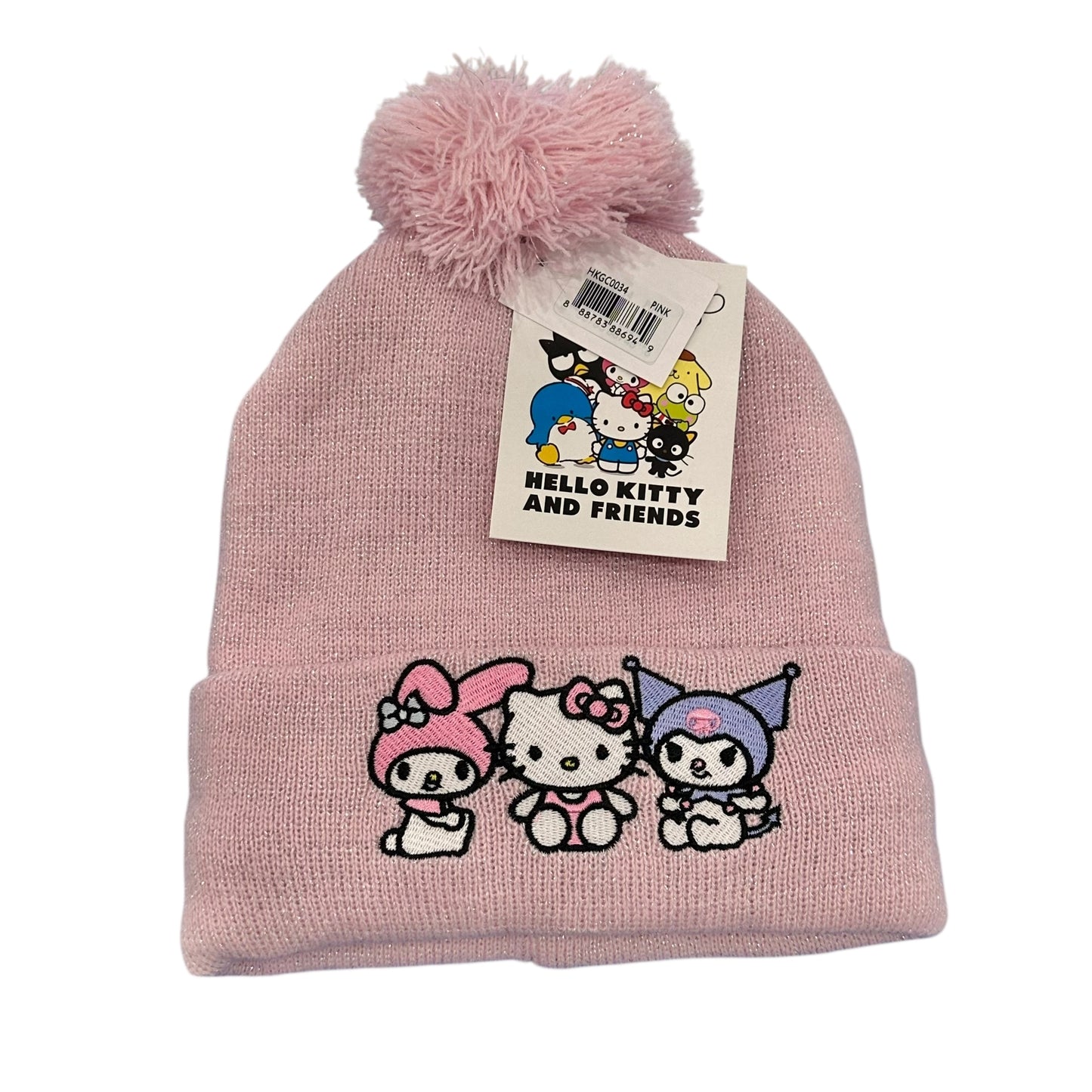 Hello Kitty & Friends "All Over Metallic" Beanie & Gloves Set