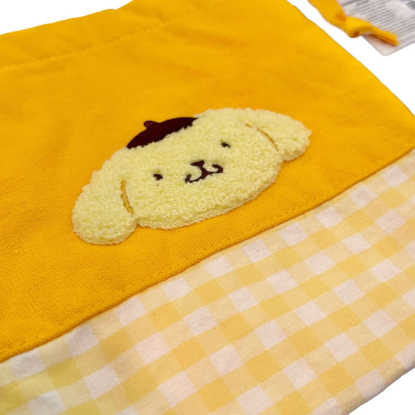 Pompompurin "Chenille Gingham" Drawstring Bag