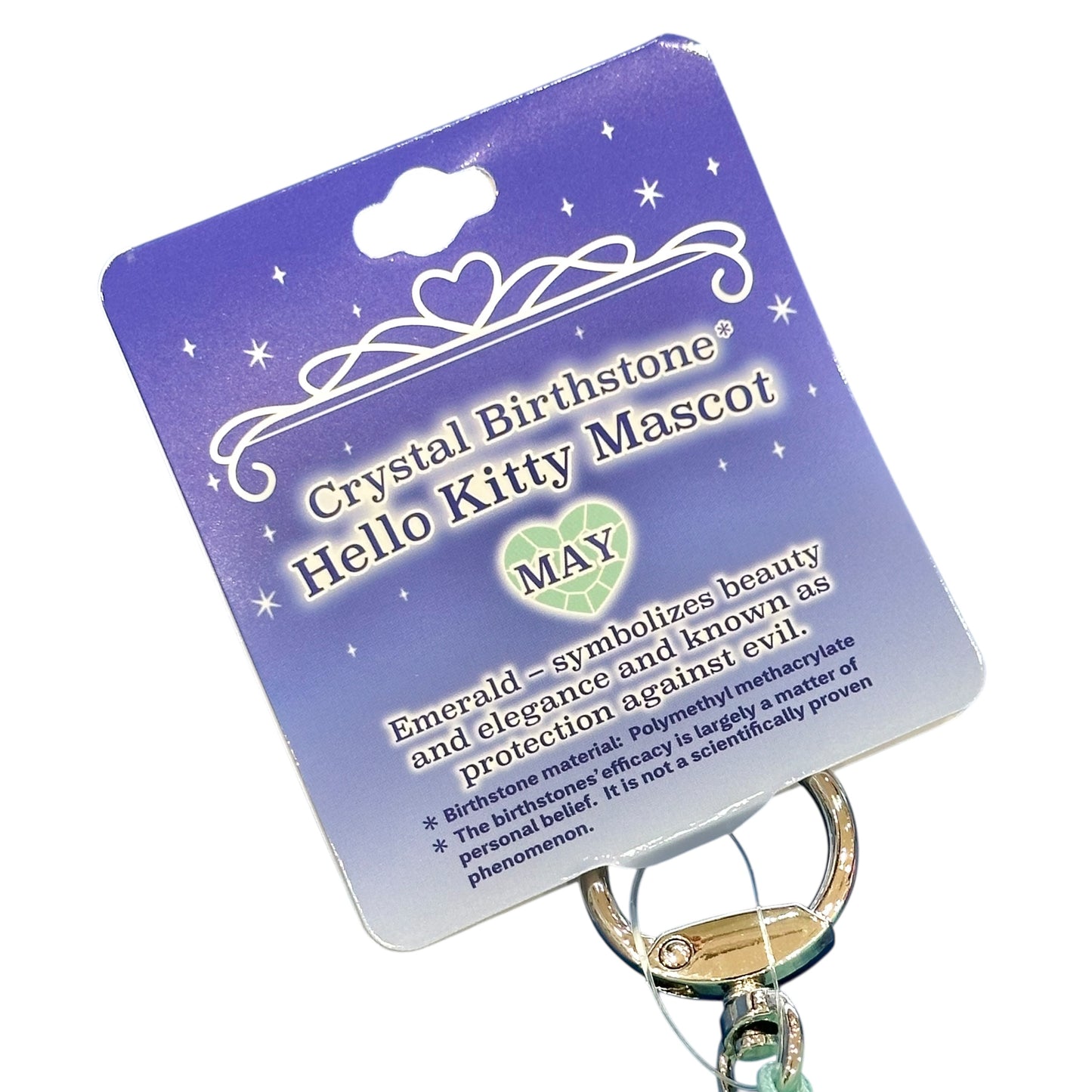 Hello Kitty "May Birthstone" Mascot Metal Clip-On