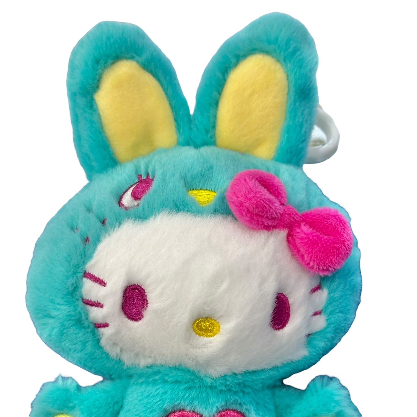 Hello Kitty "Green Colorful Bunny" Mascot Key Clip