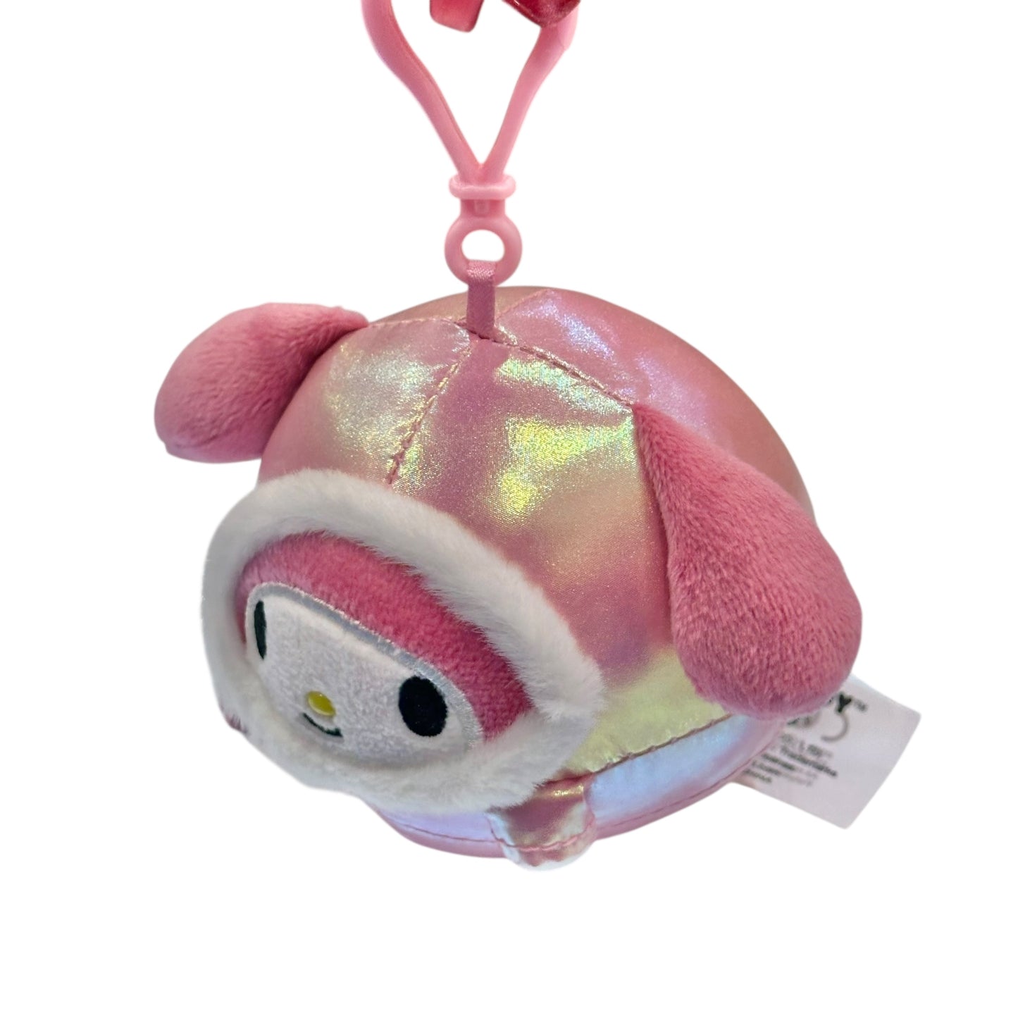My Melody "Shiny Hooded Puffer Jacket" Mascot Clip On Plush