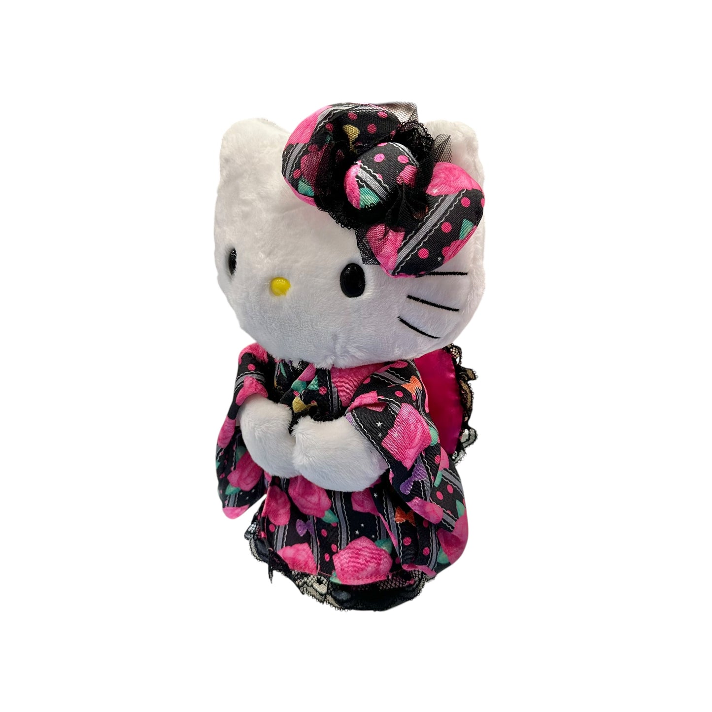 Hello Kitty Standing "Black Kimono" 10in Plush