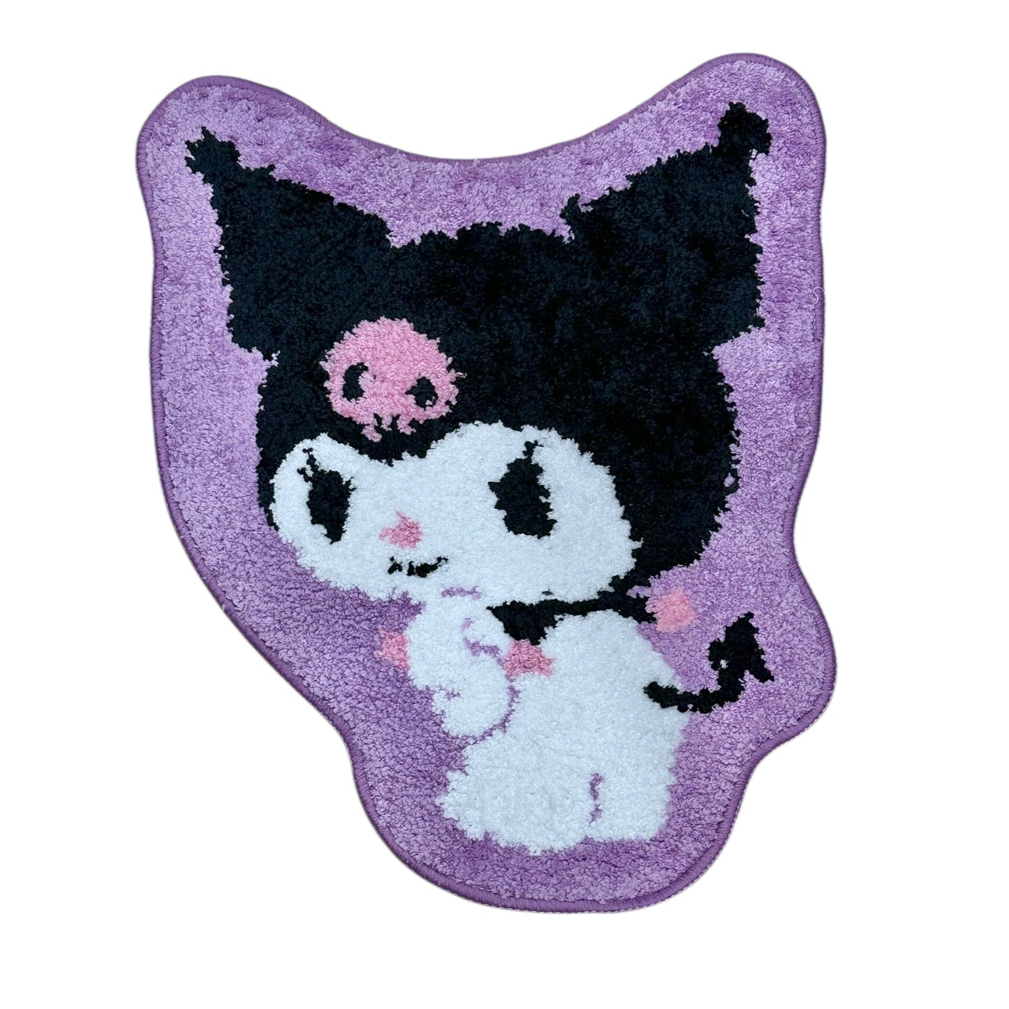 Kuromi "Gingham Interior" Die-Cut Rug