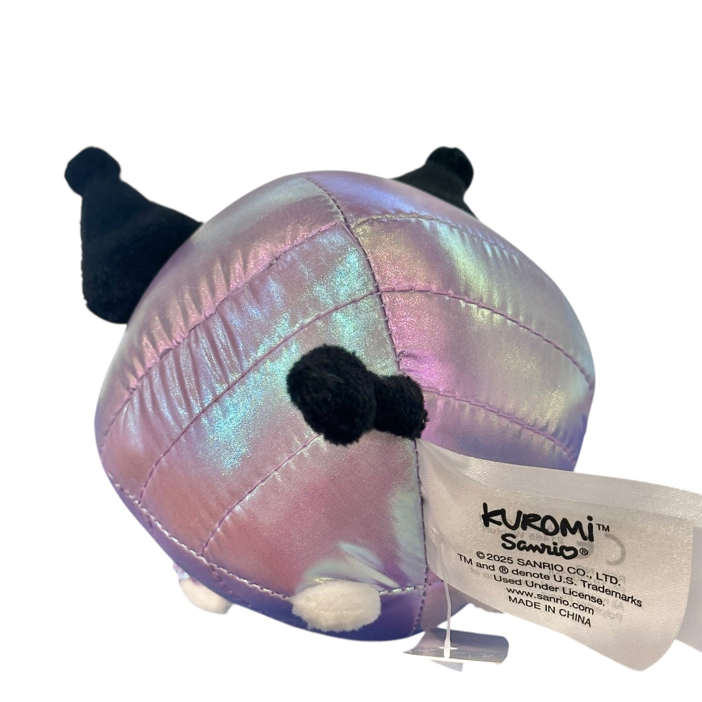 Kuromi "Shiny Hooded Puffer Jacket" Mascot Clip On Plush