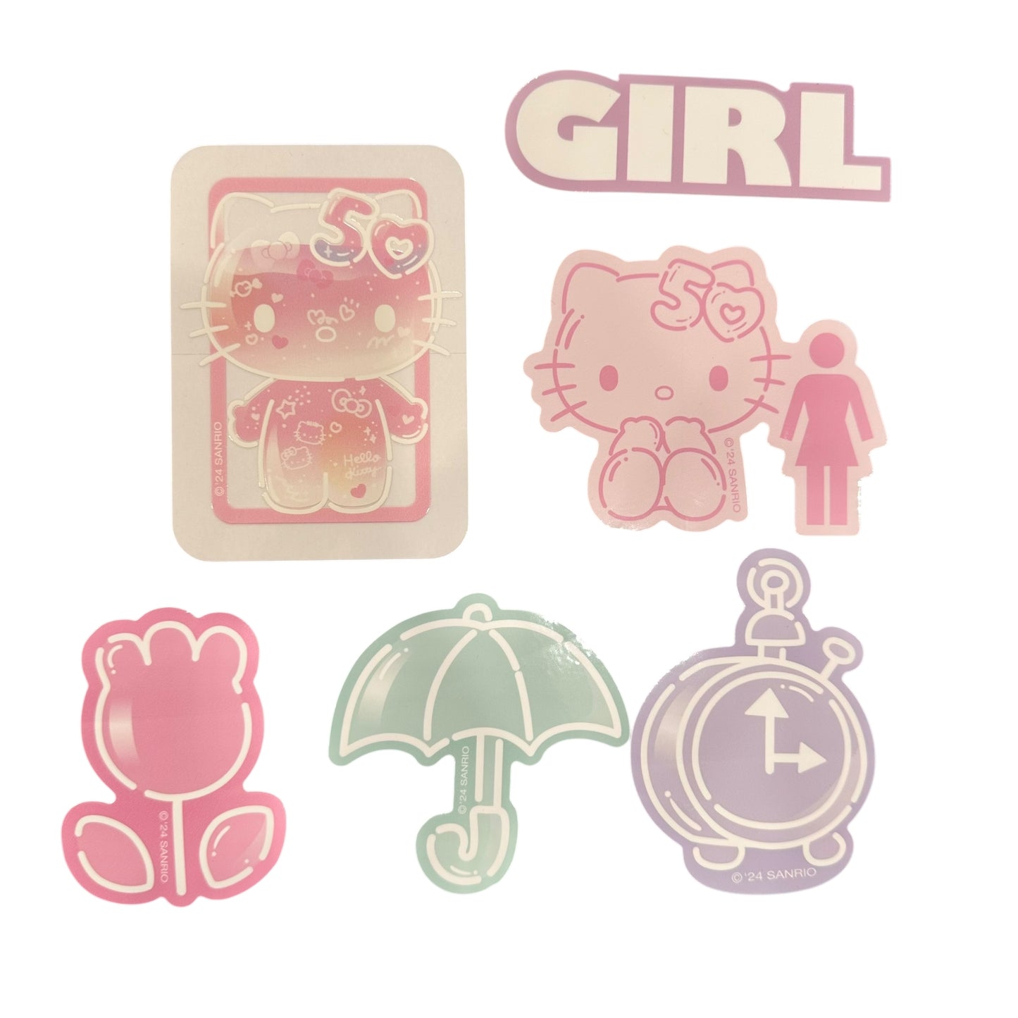 Girl Skateboard x Hello Kitty "50th Anniversary" 6pk Decal