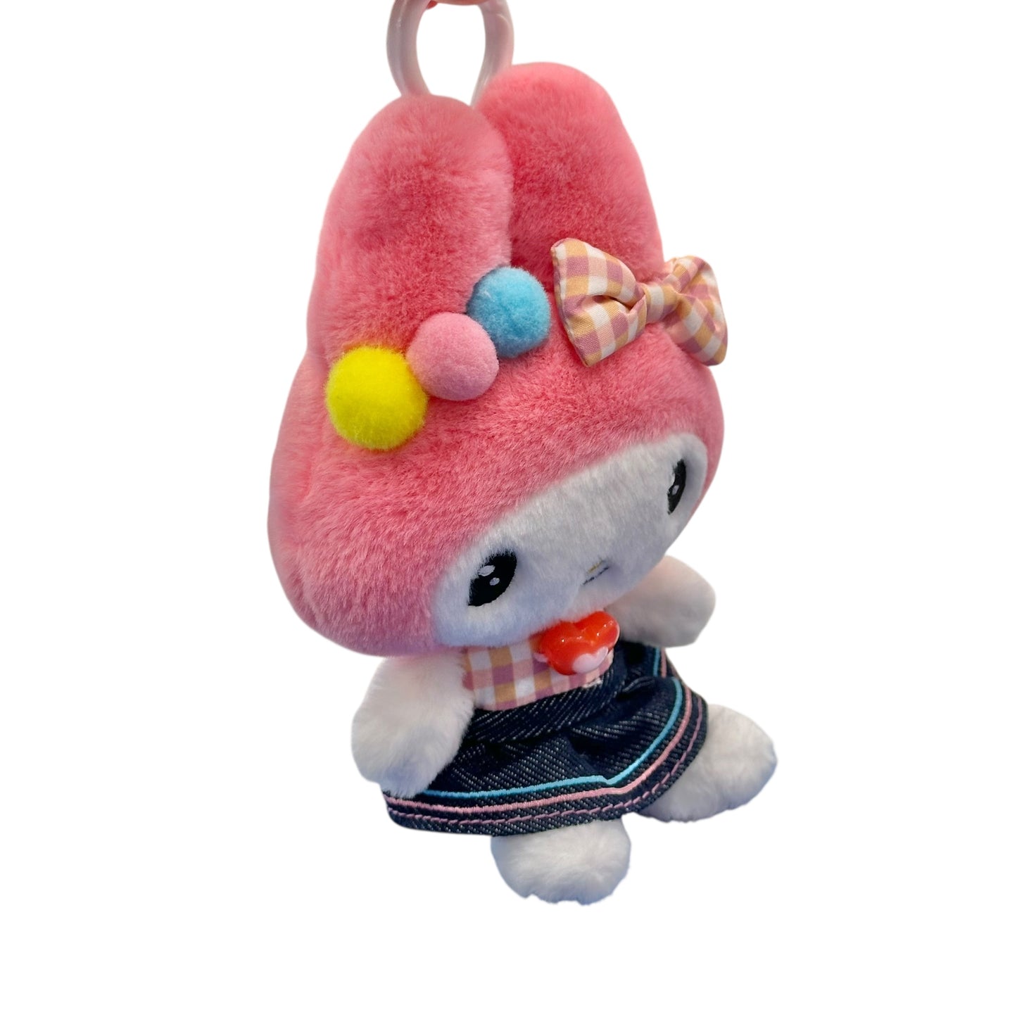 My Melody "Gingham Denim" Mascot Clip On