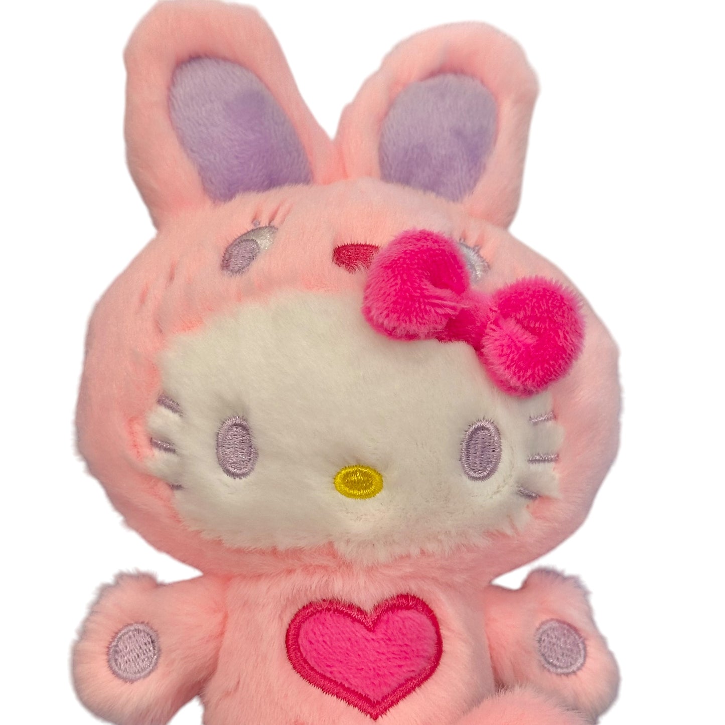 Hello Kitty "Pink Colorful Bunny" Mascot Key Clip