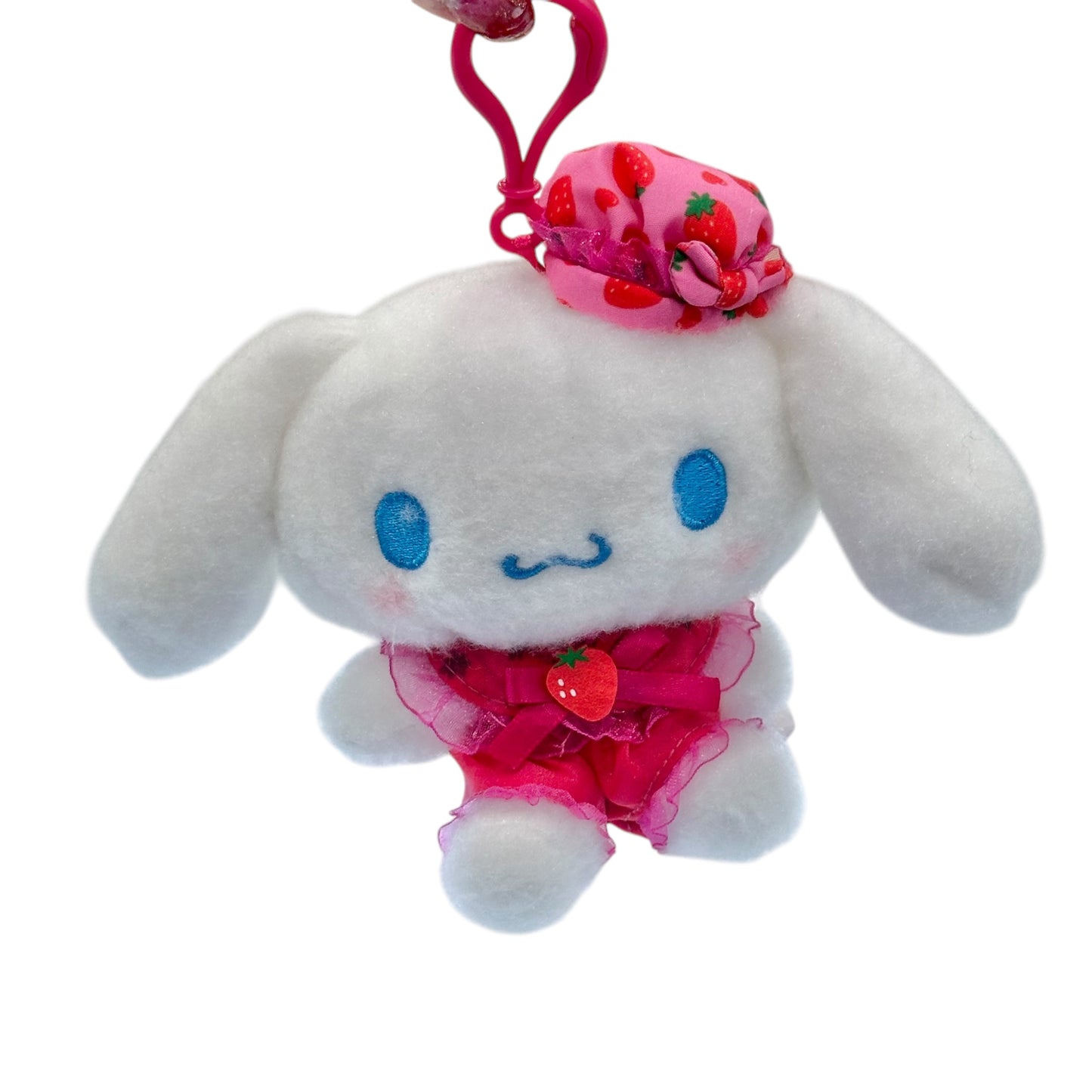 Cinnamoroll "Strawberry Dress" Mascot w/ Ball Chain