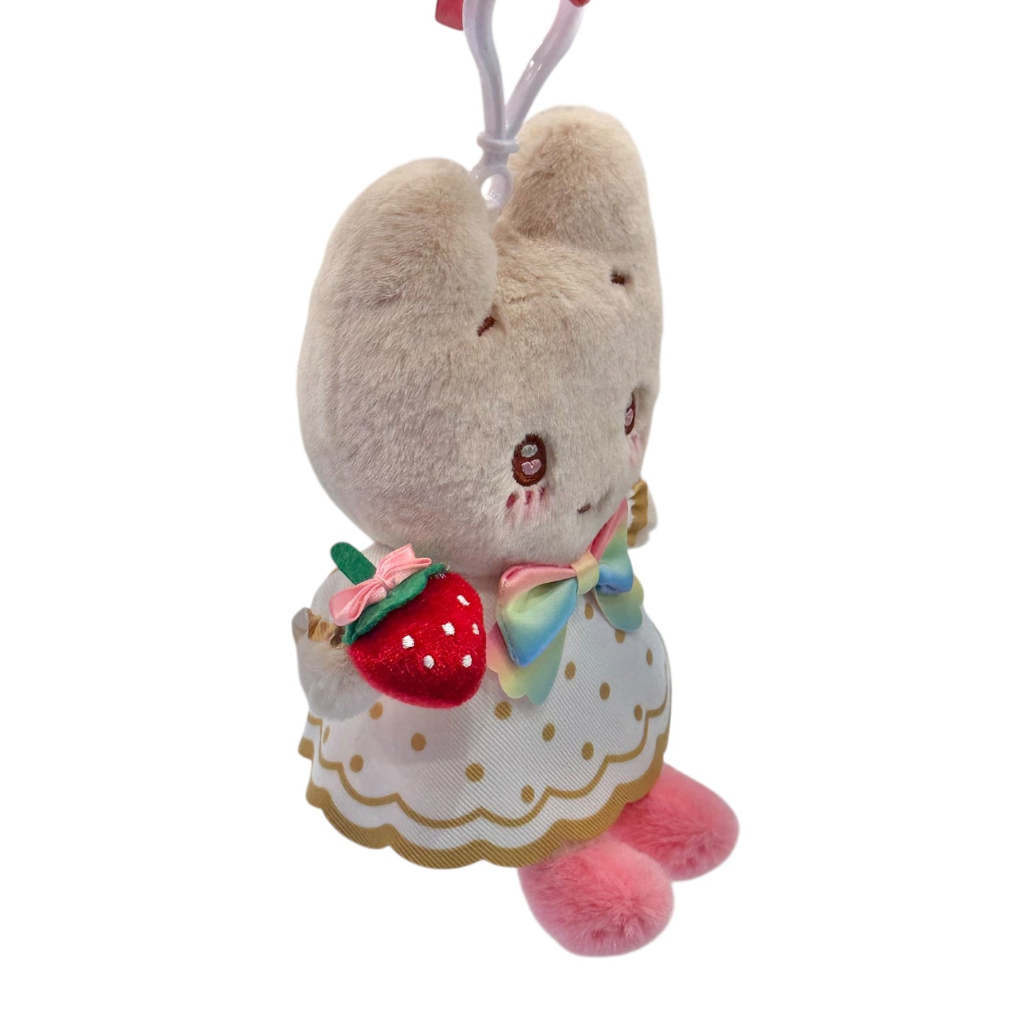 Marroncream "Strawberry Rainbow" Mascot Clip On