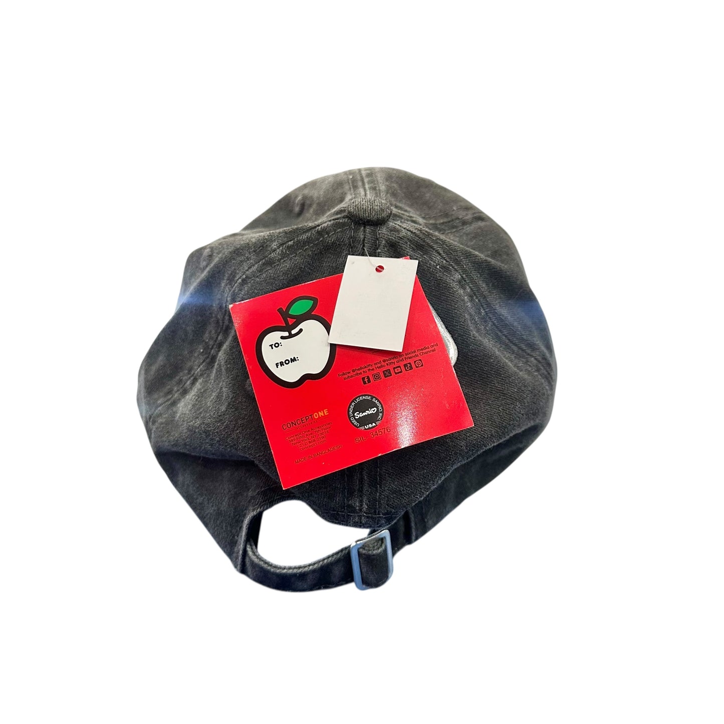 Hello Kitty "Chenille" Patch Pigment Cap (Black)