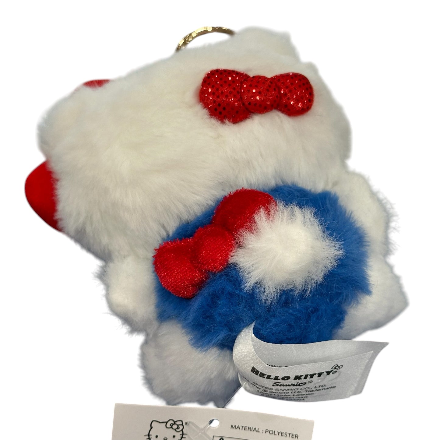 Hello Kitty "Red Ribbon" Plushie Pops Mascot w/ Carabiner