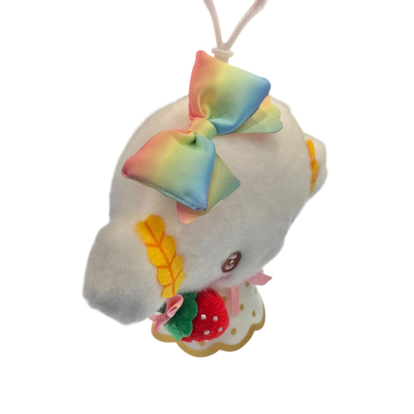 Cogimyun "Strawberry Rainbow" Mascot Clip On