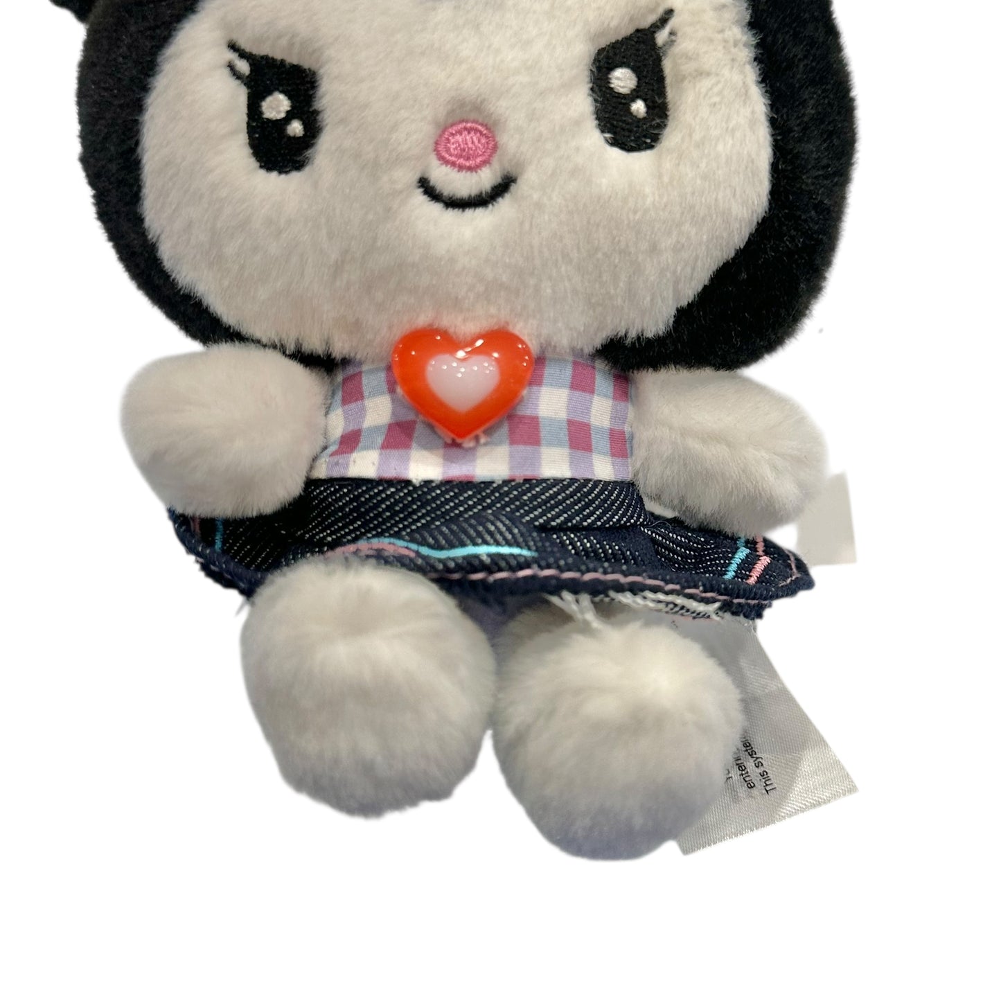 Kuromi "Gingham Denim" Mascot Clip On