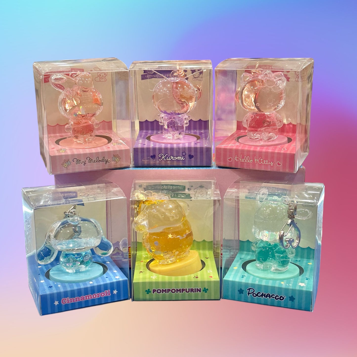 Sanrio Characters Keyring Water Stamp