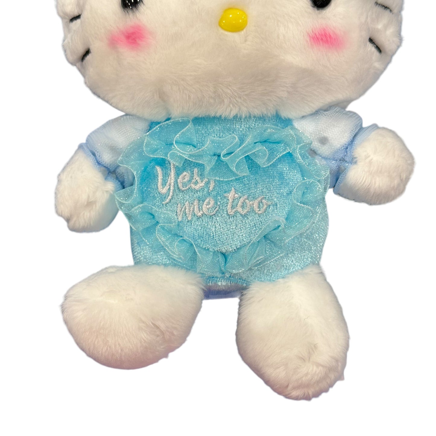 Hello Kitty "Yes, Me Too" Message Mascot Clip On Plush