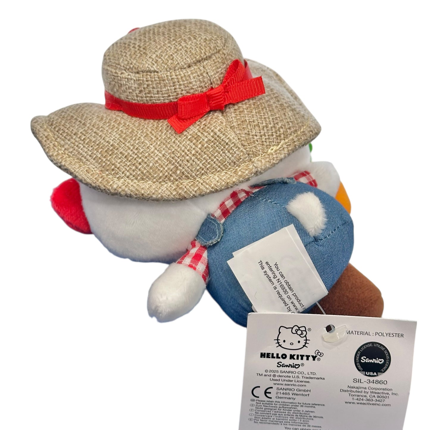 Hello Kitty "Farmer Occupation" Mascot Clip On