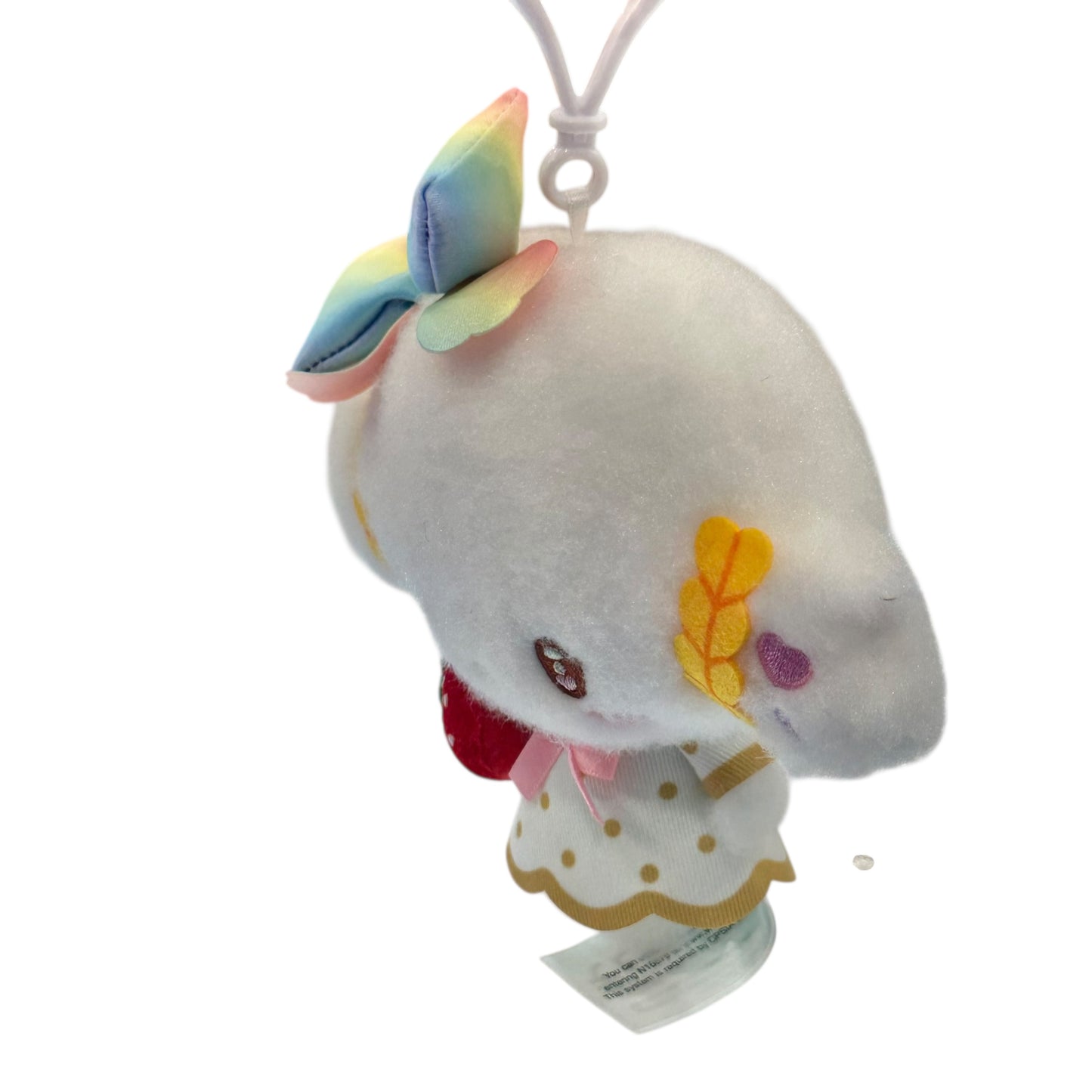 Cogimyun "Strawberry Rainbow" Mascot Clip On