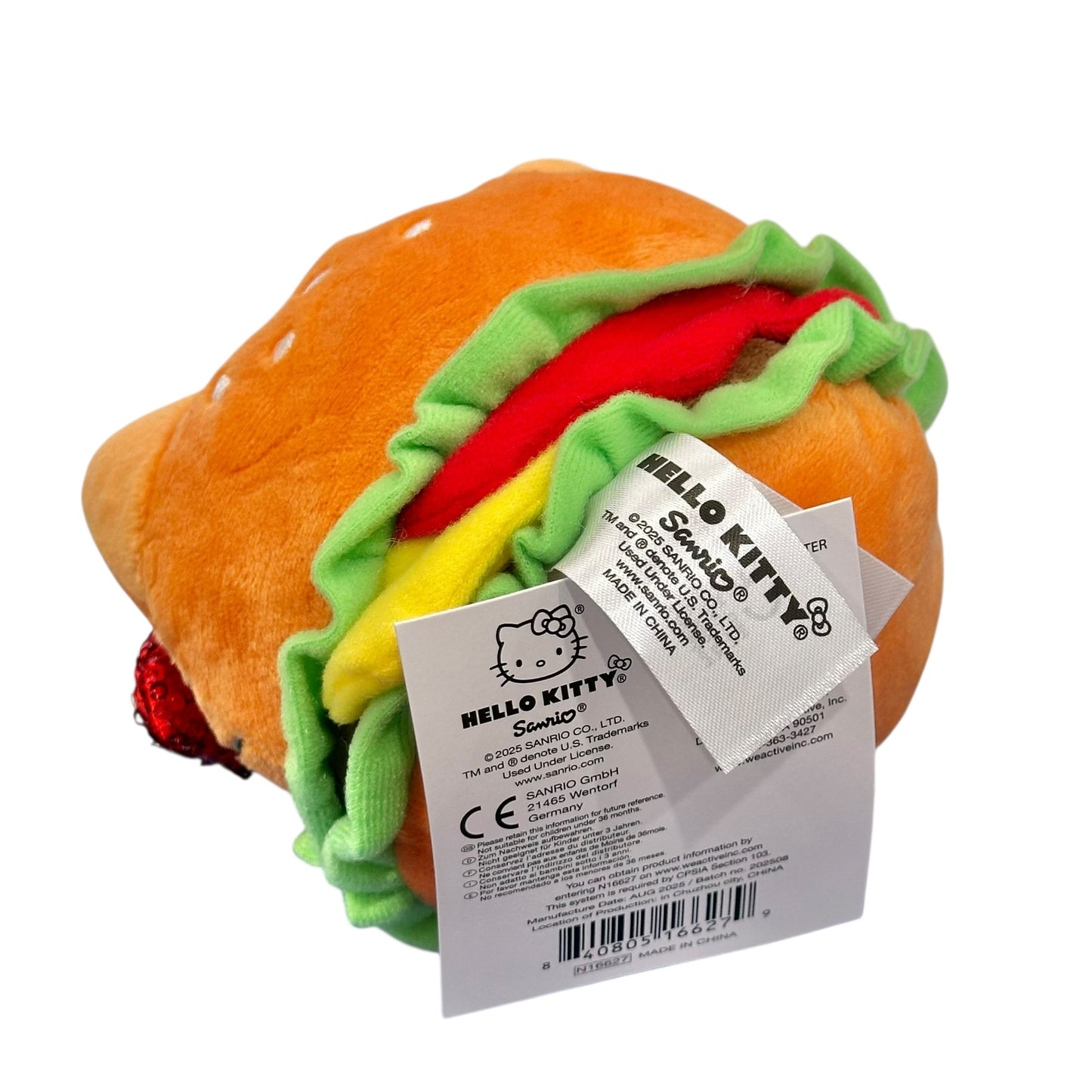 Hello Kitty "Burger Burger Shop" Mascot Clip On