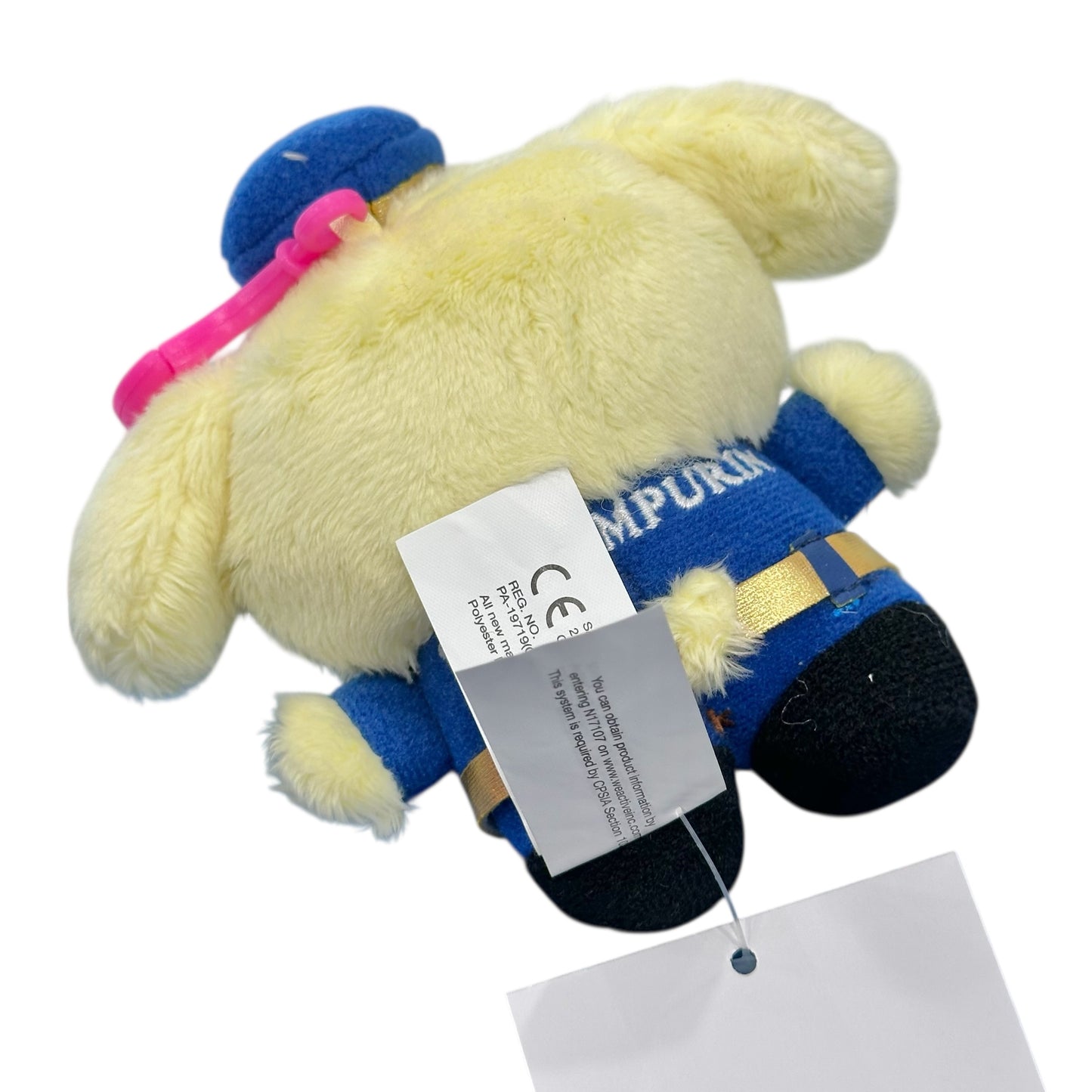 Pompompurin "Policeman" Collectible Mascot Clip On