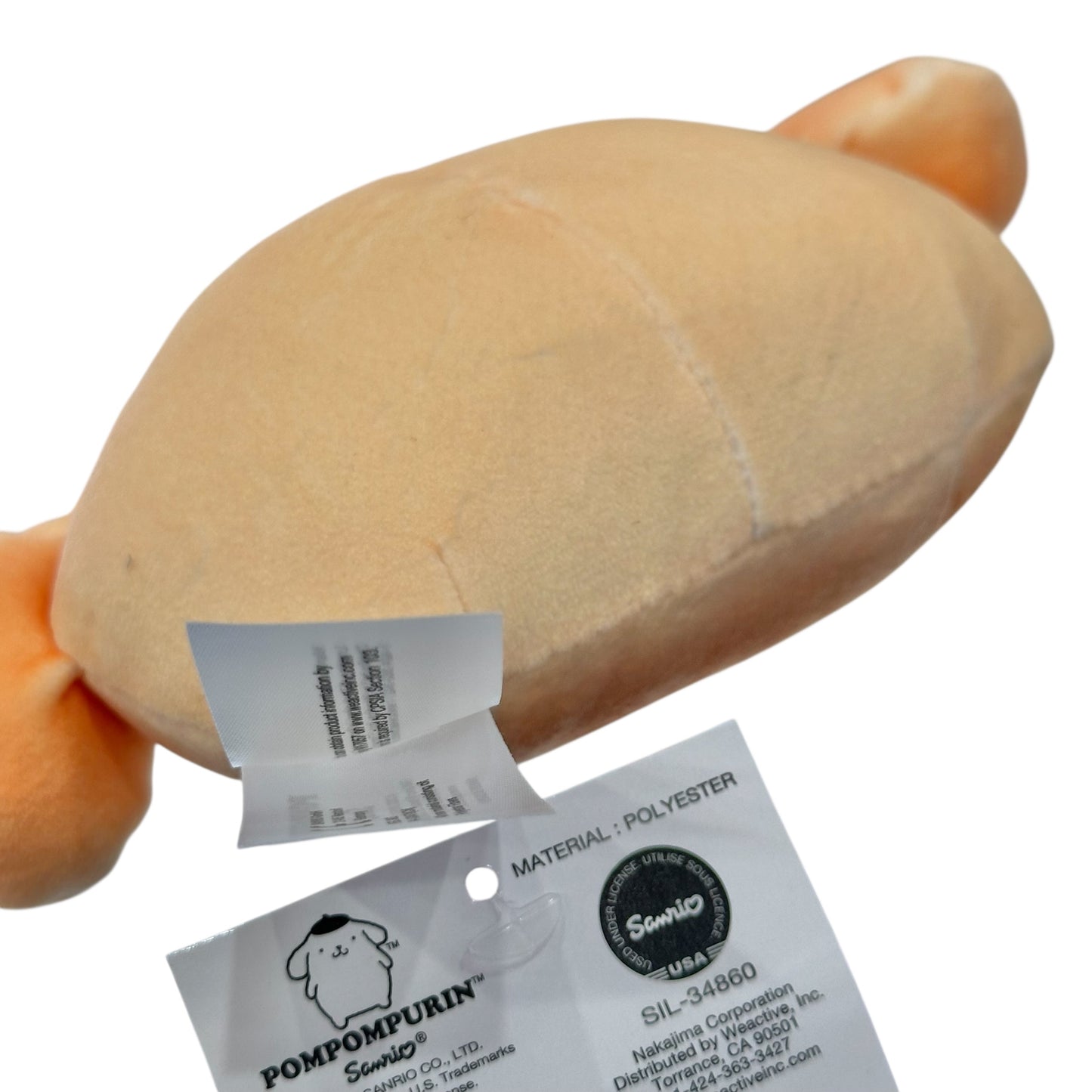 Pompompurin "Bread Food" Mascot Clip On