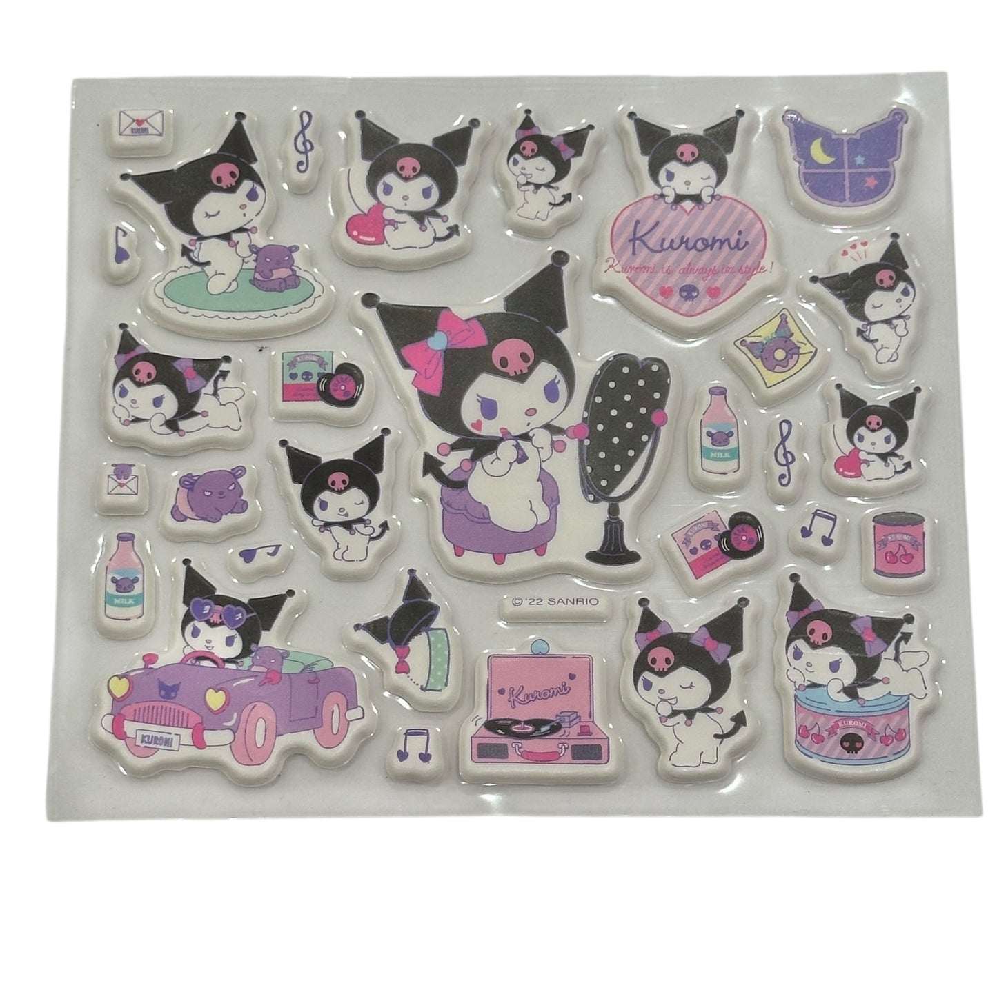 Kuromi Mini Soft Stickers