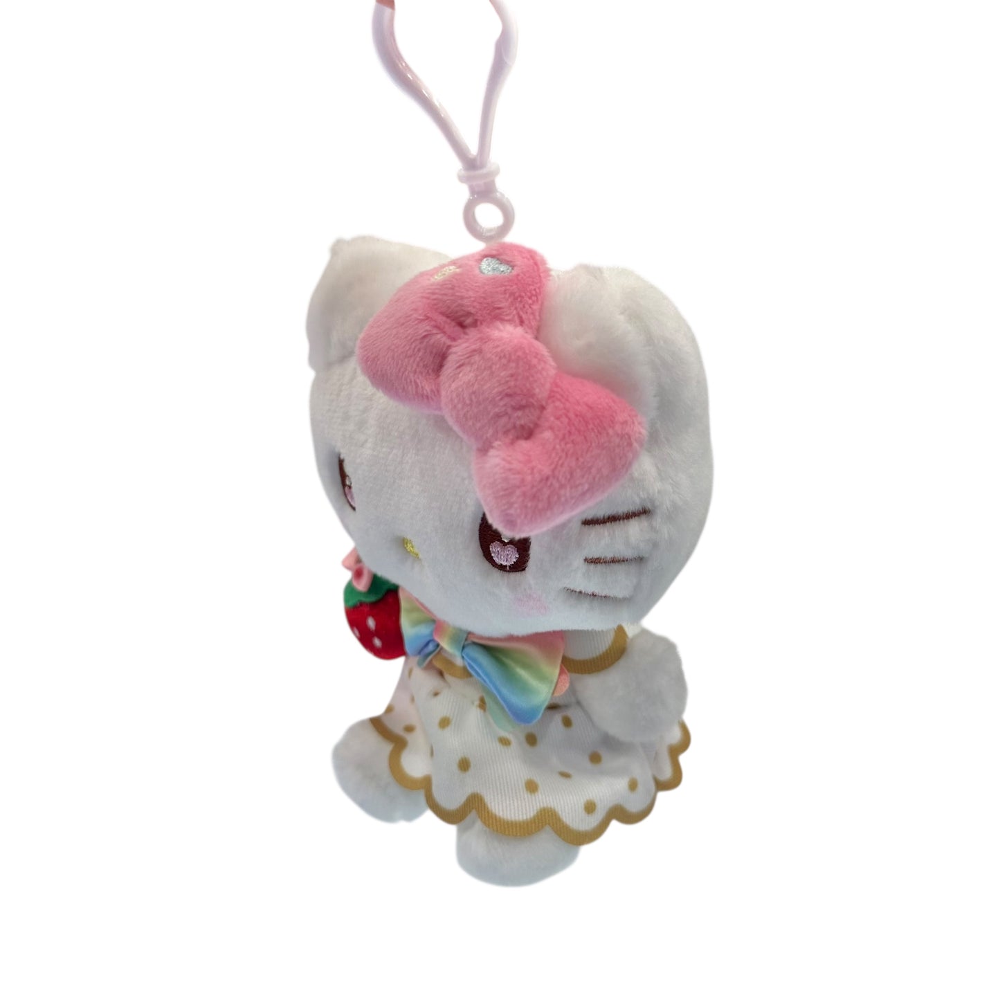 Hello Kitty "Strawberry Rainbow" Mascot Clip On