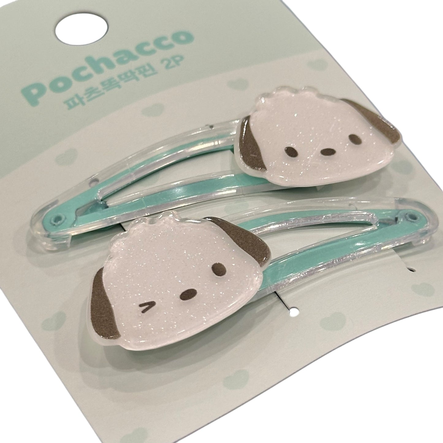 Pochacco Snap Hair Clips w/ Decorative Part