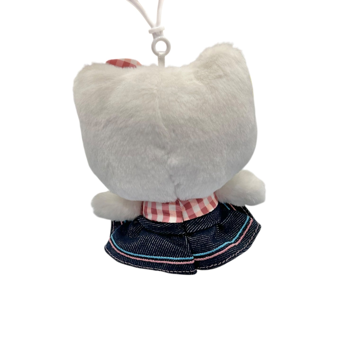 Hello Kitty "Gingham Denim" Mascot Clip On