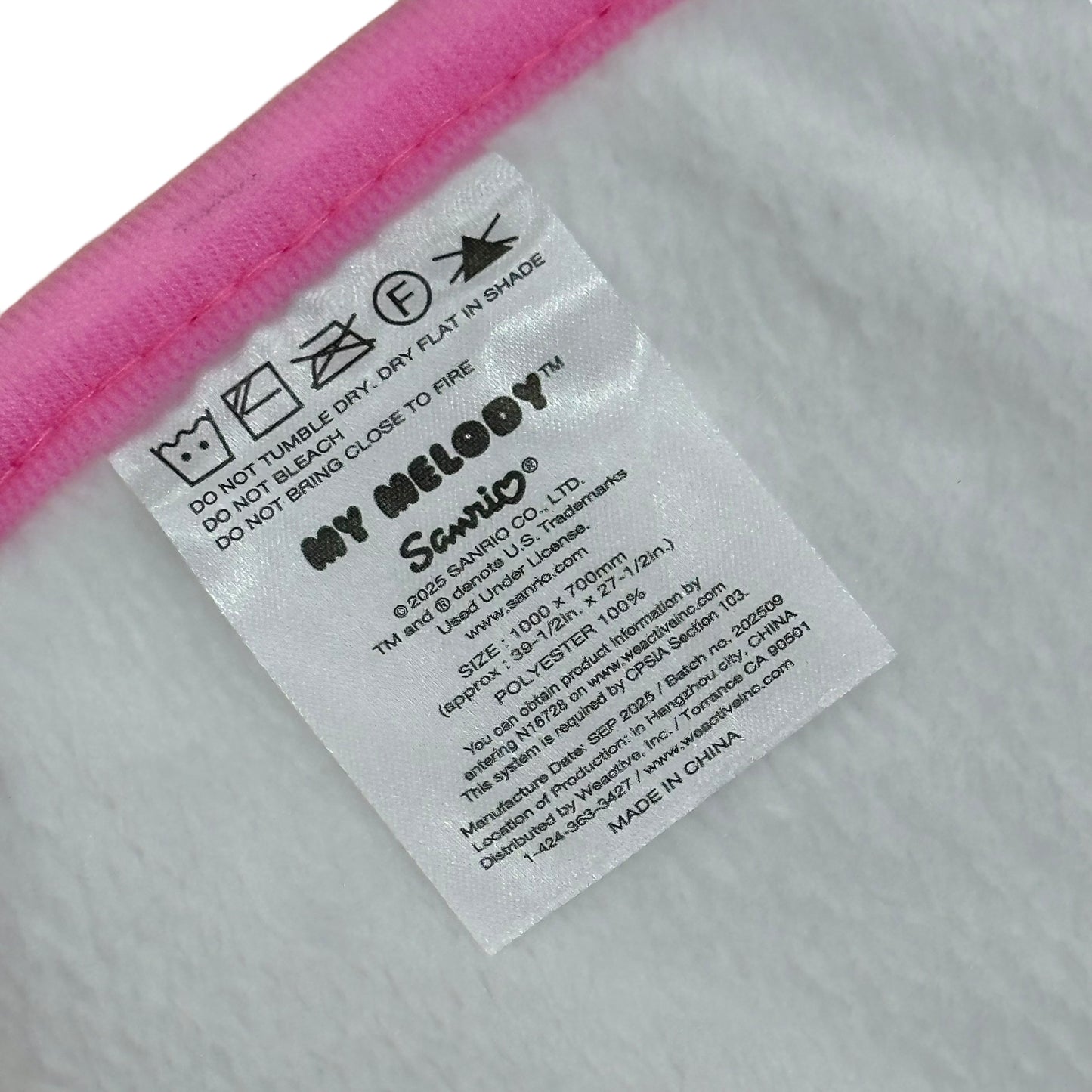My Melody "Girls Group" Throw