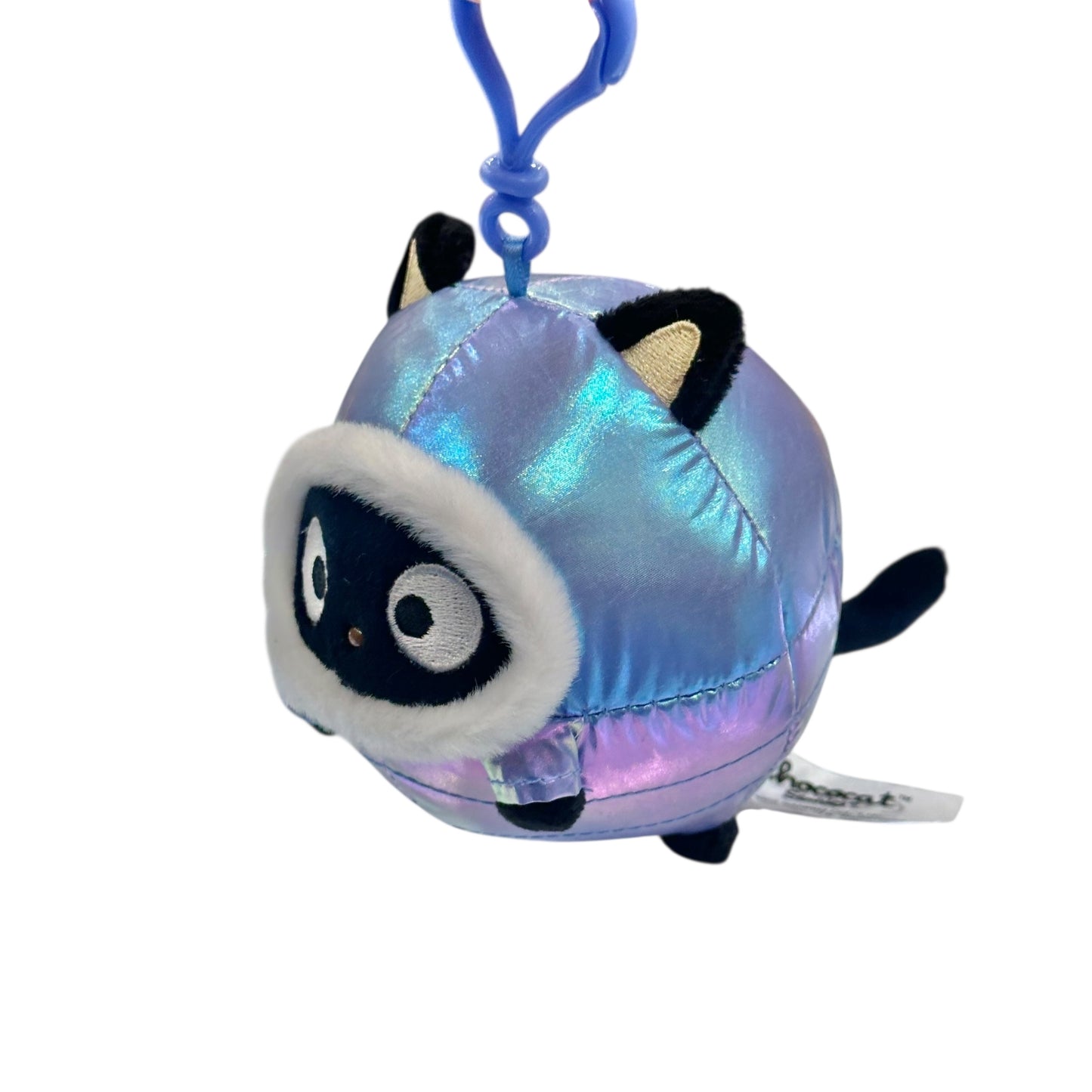Chococat "Shiny Hooded Puffer Jacket" Mascot Clip On Plush