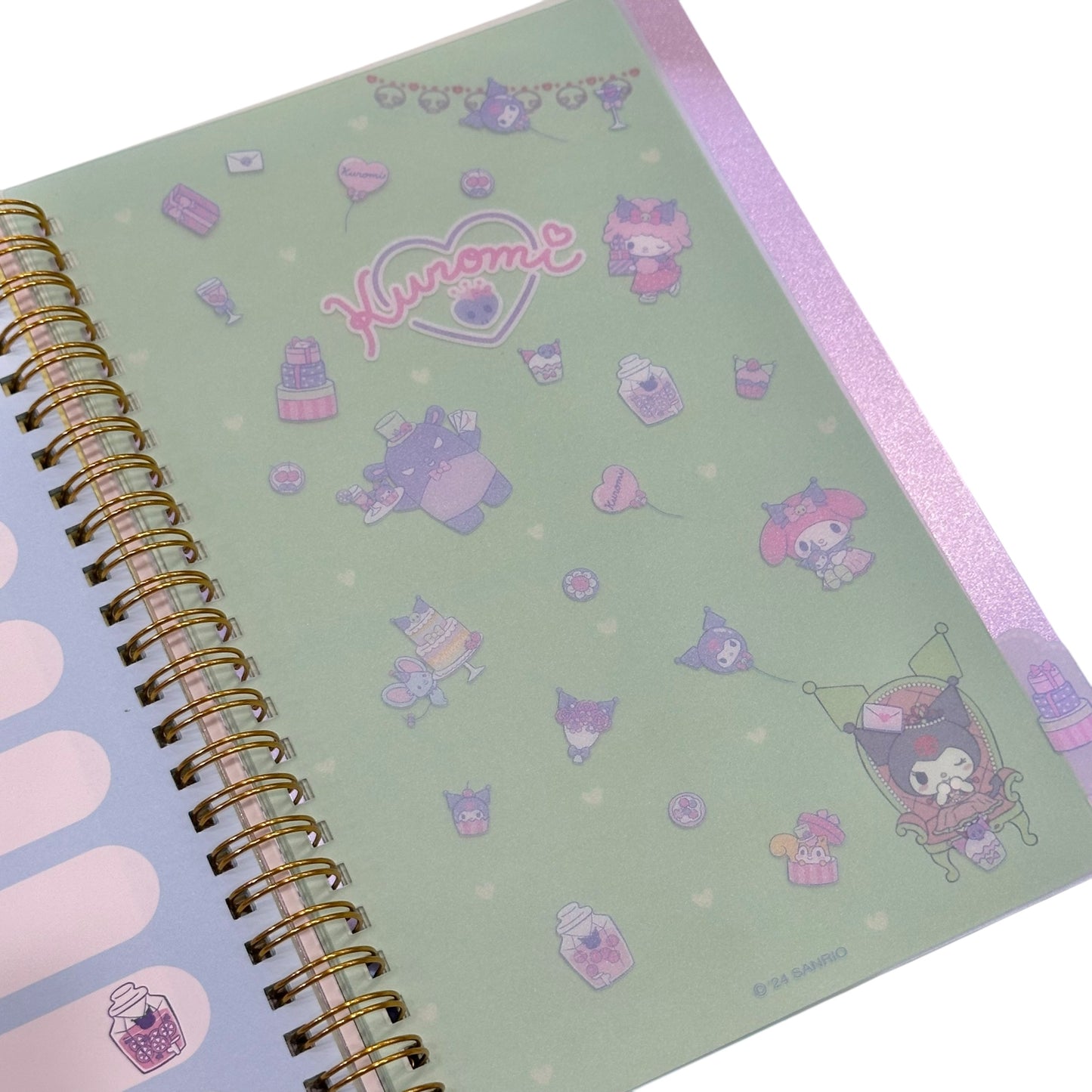 Kuromi Bling Bling 4-Tab Index Notebook