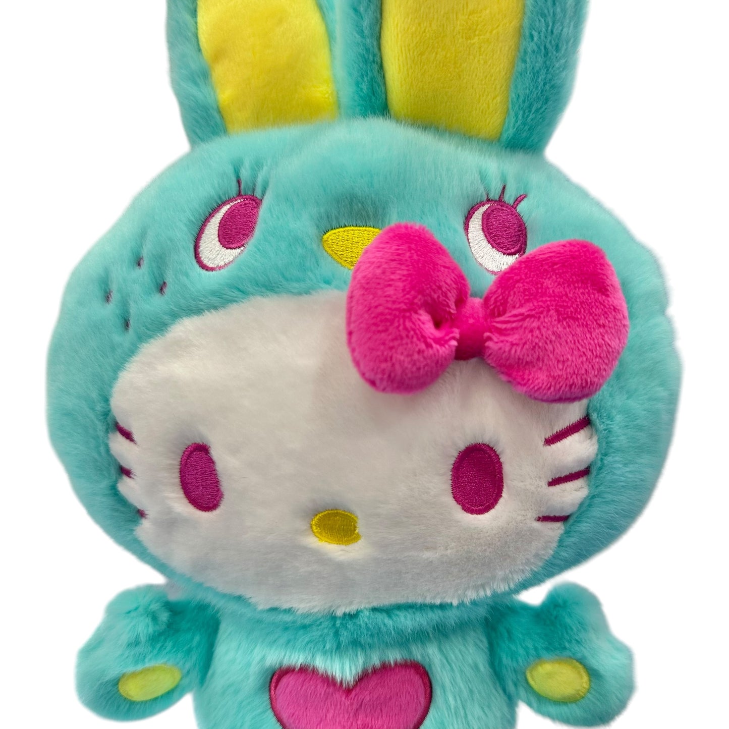 Hello Kitty "Green Colorful Bunny" 11in Plush