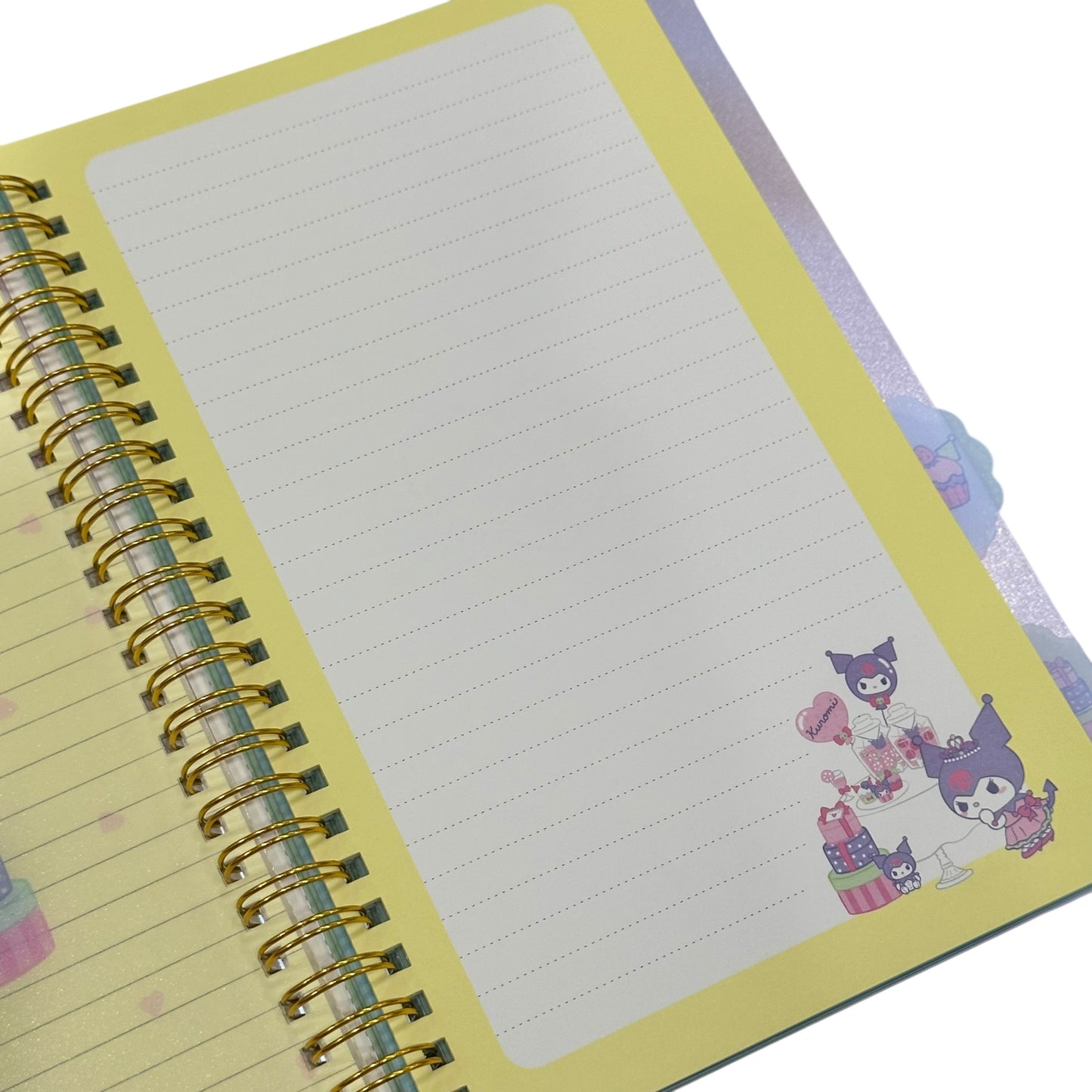 Kuromi Bling Bling 4-Tab Index Notebook